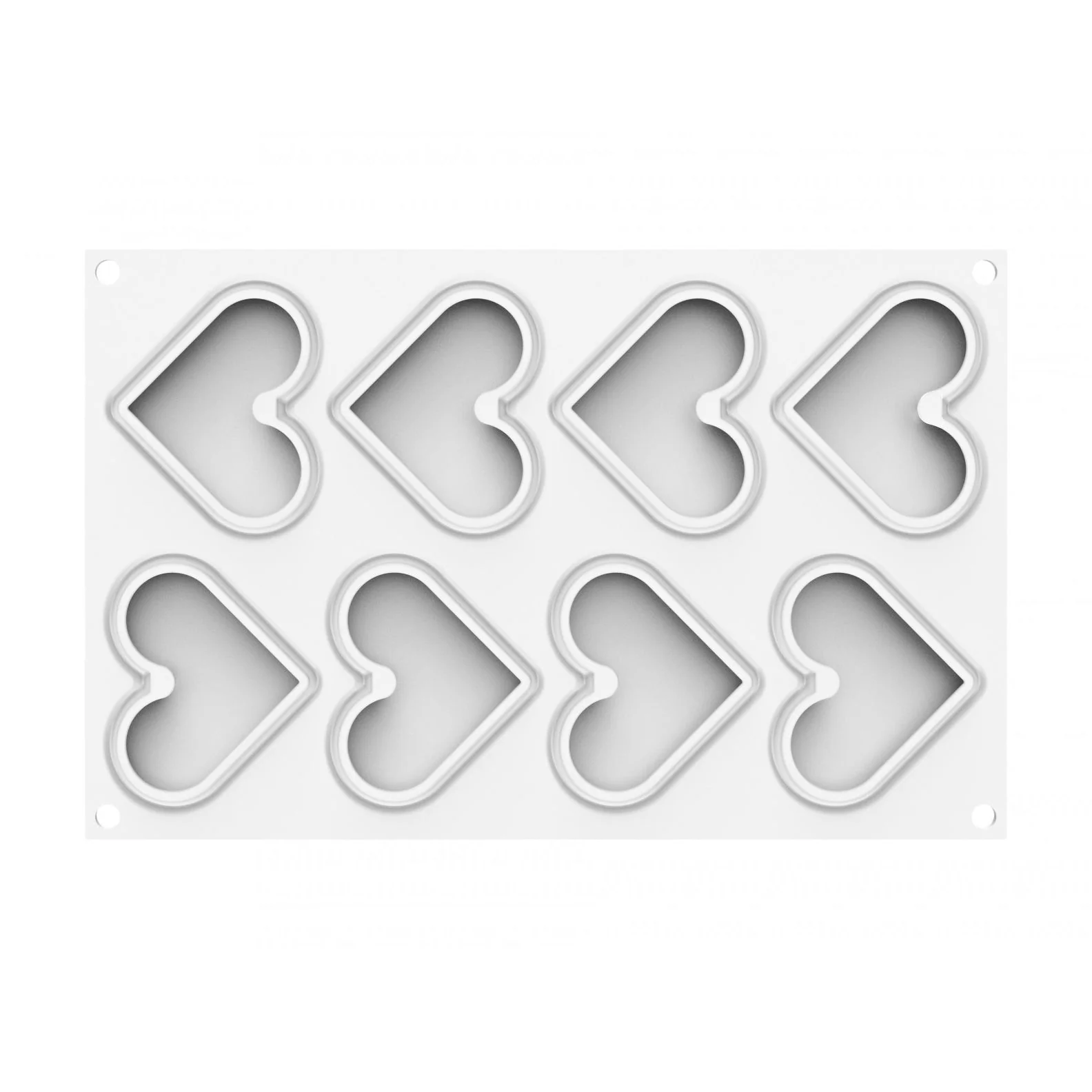 SILIKOMART Level Hearts 35 (Silicone Mould + Cutter) - Canadian Distribution - Ships Free Within Canada on Orders Above CAD $199 - Image 3
