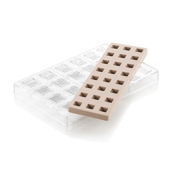 SILIKOMART Quadro 01 Tritan Chocolate Mould Kit, Bonbon - Canadian Distribution - Image 2