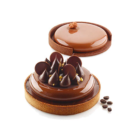 SILIKOMART Round Tart Ring Kit 150 (Silicone Mould + 2 Rings) - Canadian Distribution - Ships Free Within Canada on Orders Above CAD $199