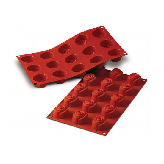 SILIKOMART SF074 Small Rose Silicone Mould Ø44 mm - Canadian Distribution - Ships Free Within Canada on Orders Above CAD $199