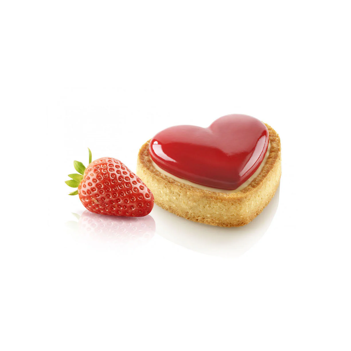 SILIKOMART Small Amore Tart Ring Kit (Silicone Mould + 8 Rings) - Canadian Distribution - Ships Free Within Canada on Orders Above CAD $199 - Image 2