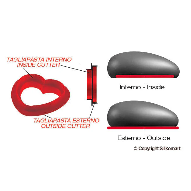 SILIKOMART Ti Amo 1000 (Silicone Mould + Cutter) - Canadian Distribution - Ships Free Within Canada on Orders Above CAD $199 - Image 3