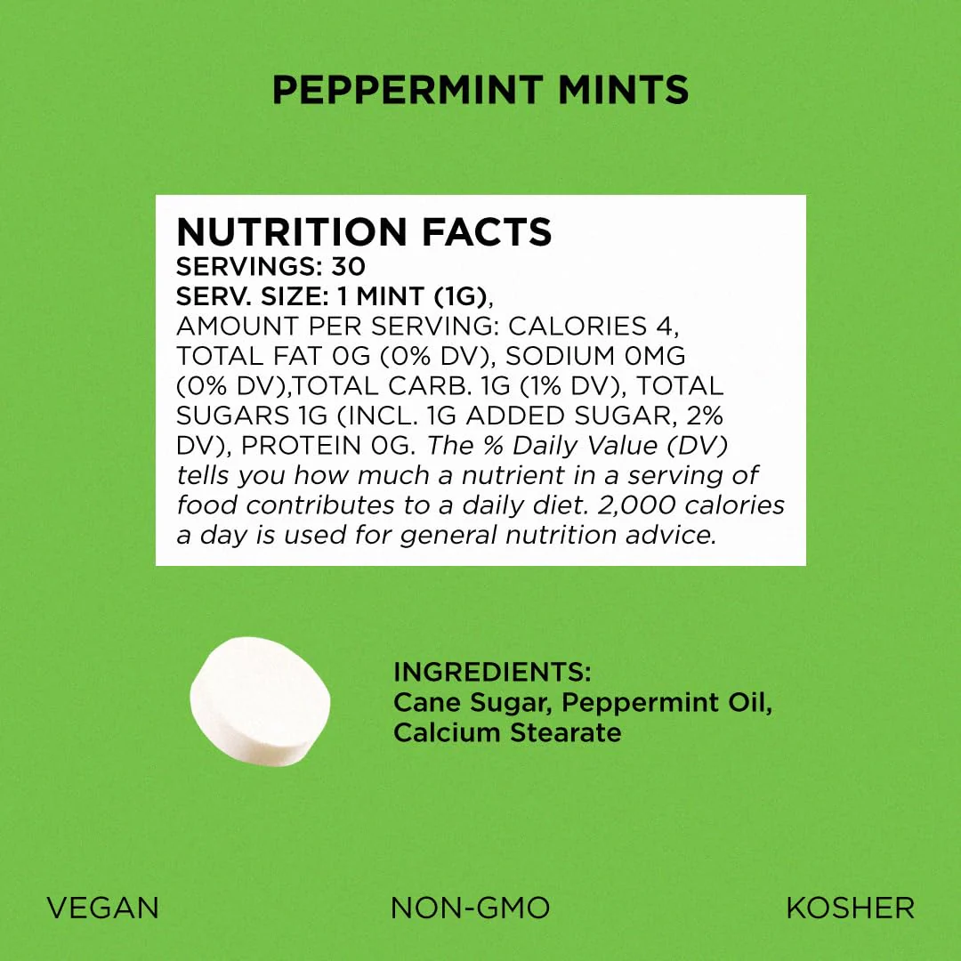 Simply Mints – Peppermint Mints – Original – 6 Pack / 180 Pieces – Natural ingredients - Canadian Distribution - Ships Free Within Canada on Orders Above CAD $199 - Image 9