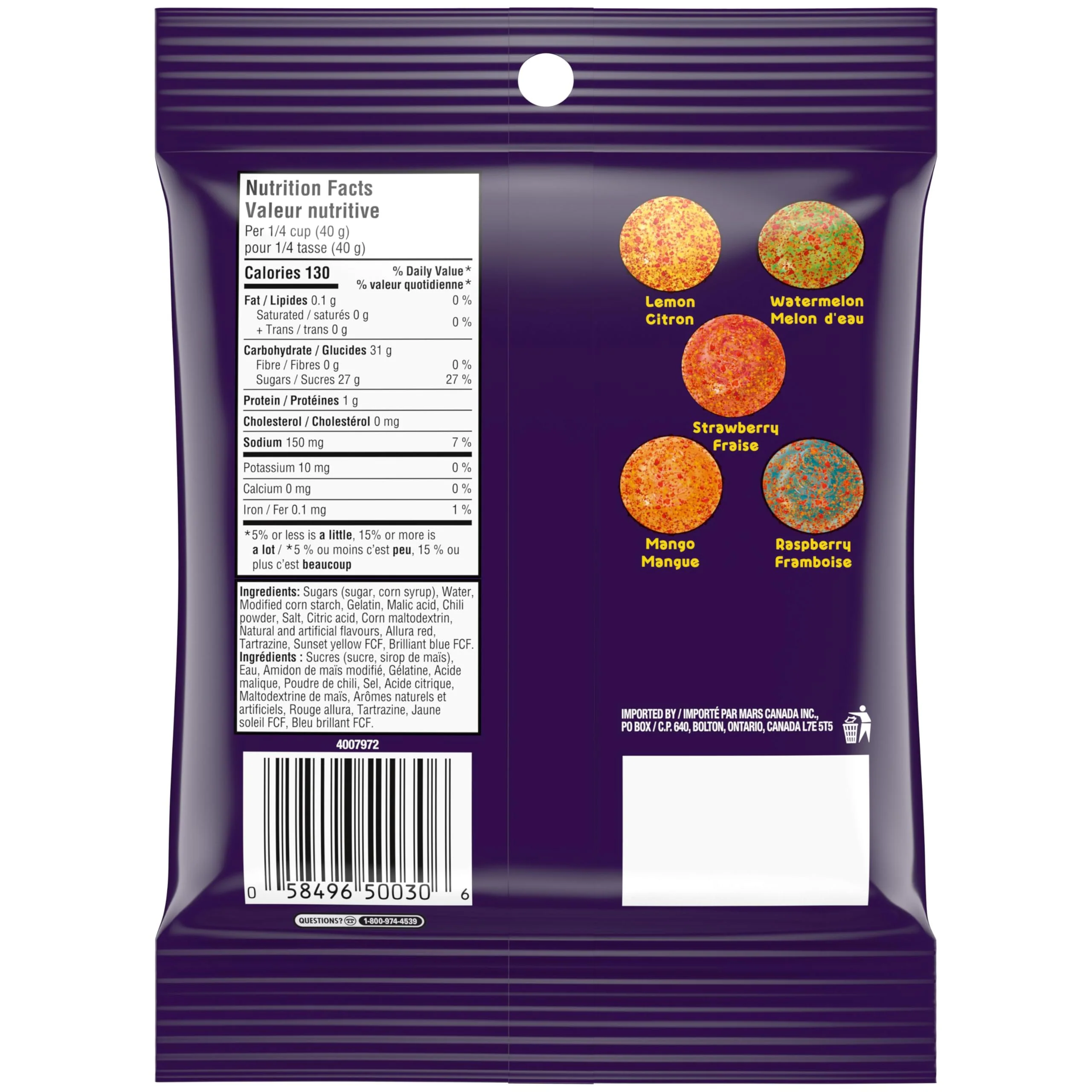 Skittles Sweet Heat Gummy Candy, 2 x 164g Bag - Canadian Distribution - Ships Free Within Canada on Orders Above CAD $199 - Image 7
