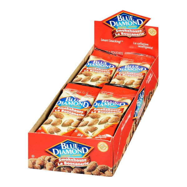 Smokehouse Almonds - 72 × 23 g - Blue Diamond - Canadian Distribution - Ships Free Within Canada on Orders Above CAD $199