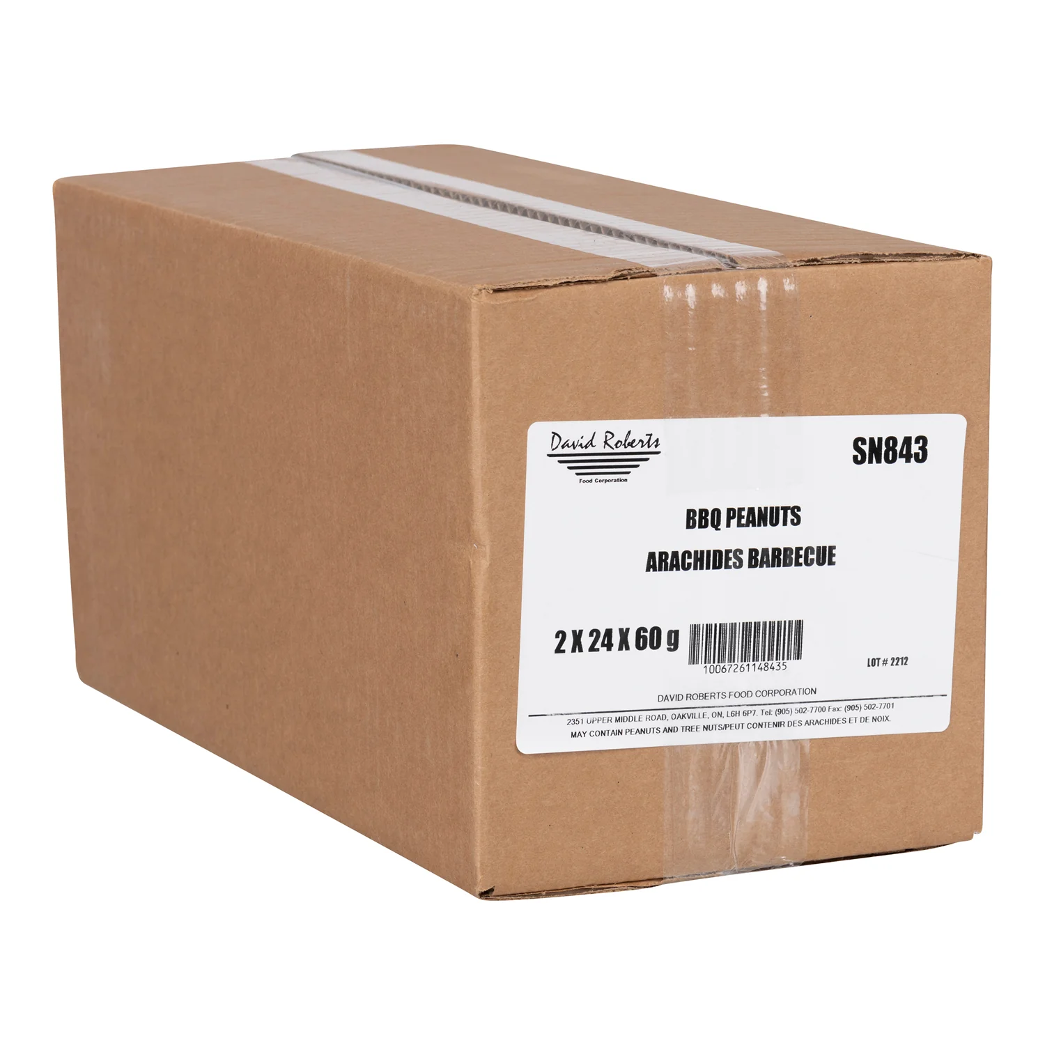 Snack Pack BBQ Peanut - 48 x 60 g - David Roberts - Restaurant and Foodservice Ingredients - Canadian Distribution - Ships Free Within Canada on Orders Above CAD $199 - Image 2