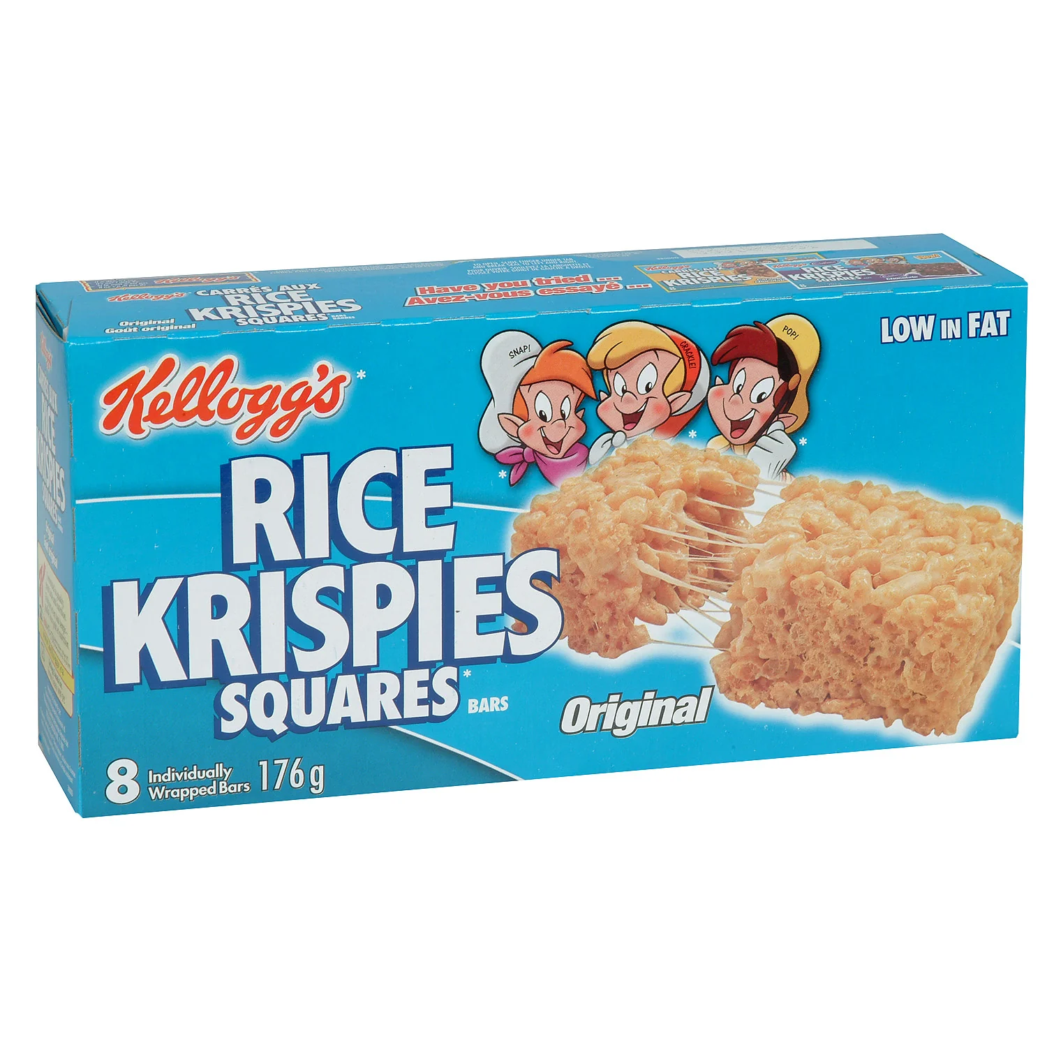 Snack Rice Krispies Bar Square - 12 x 176 g - Kellogg's - Restaurant and Foodservice Ingredients - Canadian Distribution - Ships Free Within Canada on Orders Above CAD $199