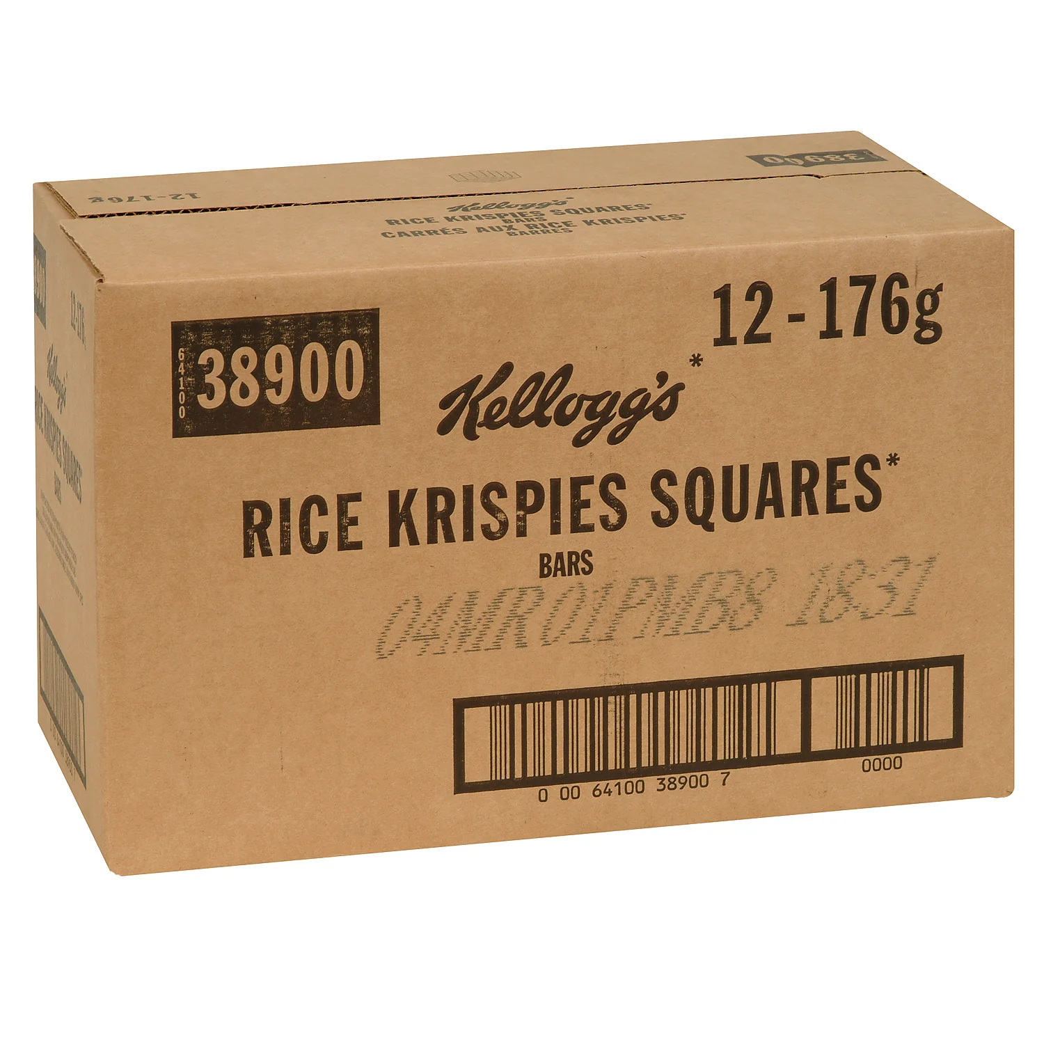 Snack Rice Krispies Bar Square - 12 x 176 g - Kellogg's - Restaurant and Foodservice Ingredients - Canadian Distribution - Ships Free Within Canada on Orders Above CAD $199 - Image 3