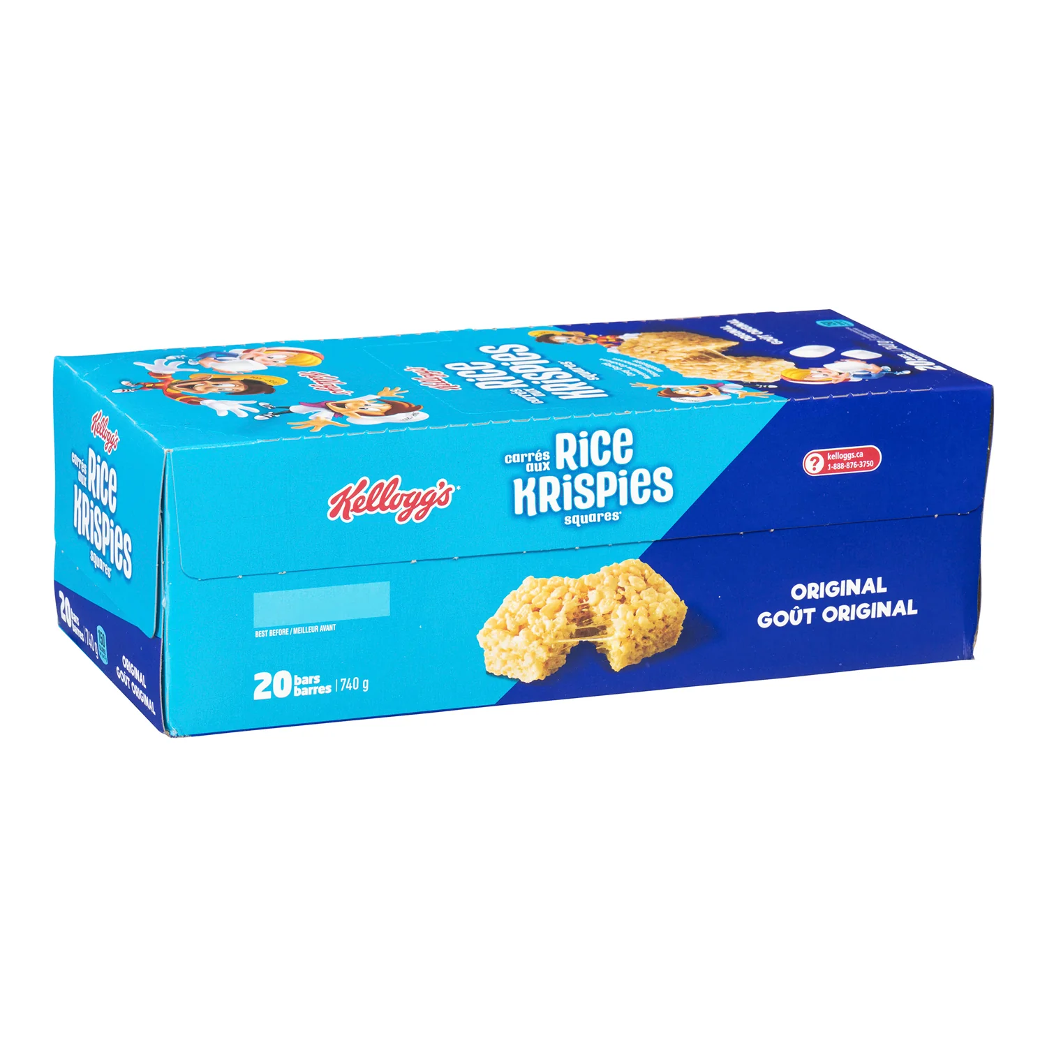 Snack Rice Krispies Bar Square 37 g. - 4 x 20 count - Kellogg's - Restaurant and Foodservice Ingredients - Canadian Distribution - Ships Free Within Canada on Orders Above CAD $199 - Image 6