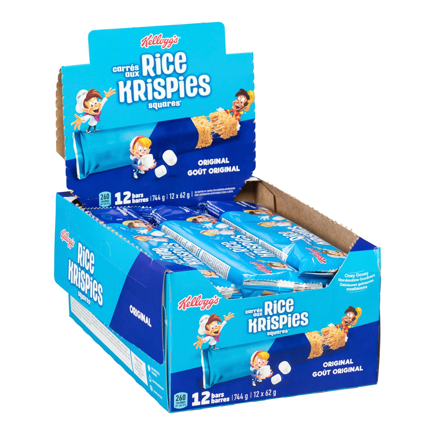 Snack Rice Krispies Big Bar - 72 x 62 g - Kellogg's - Restaurant and Foodservice Ingredients - Canadian Distribution - Ships Free Within Canada on Orders Above CAD $199
