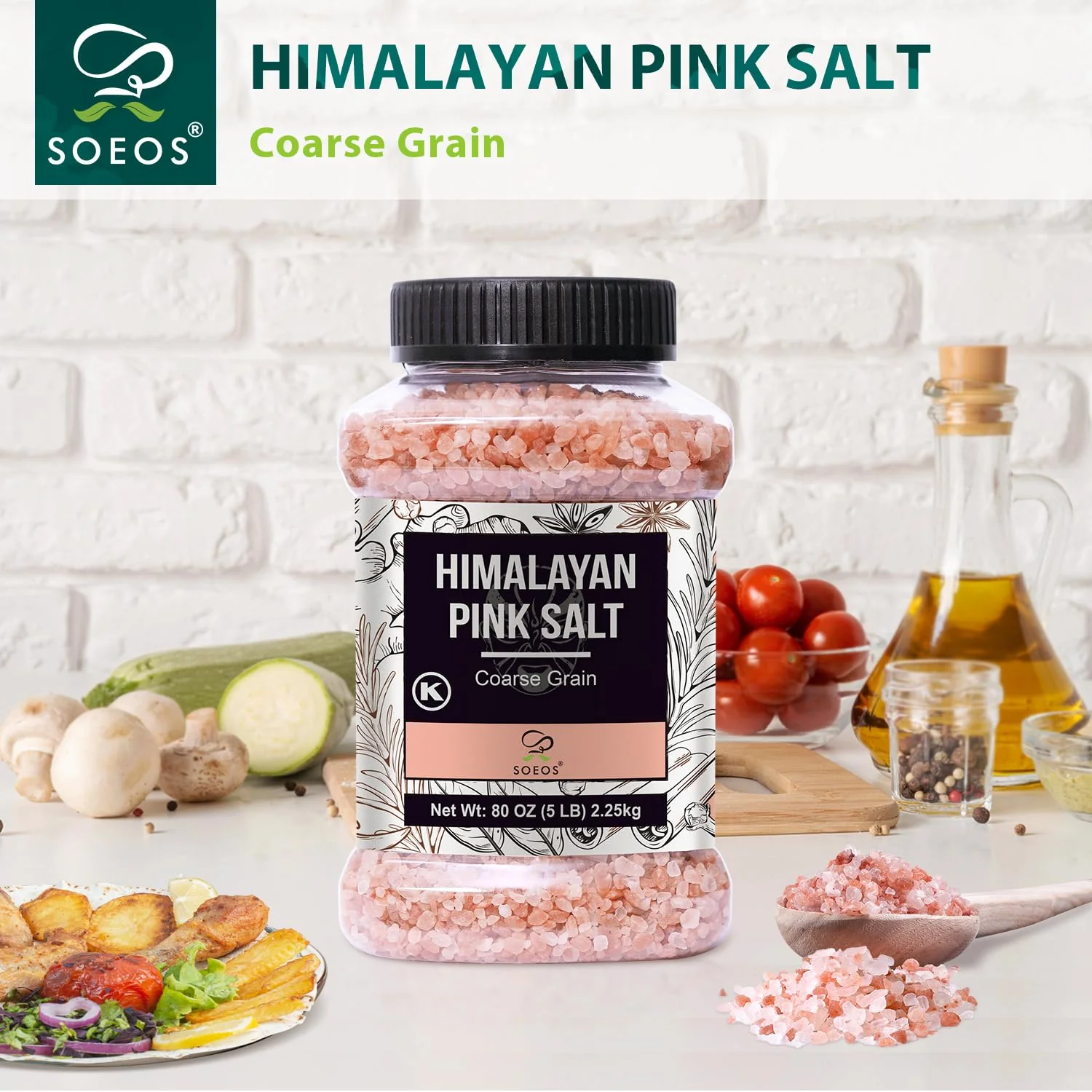 Soeos – Himalayan Pink Salt – Coarse Grain – 2.25kg – Mineral-Dense - Canadian Distribution - Ships Free Within Canada on Orders Above CAD $199 - Image 7