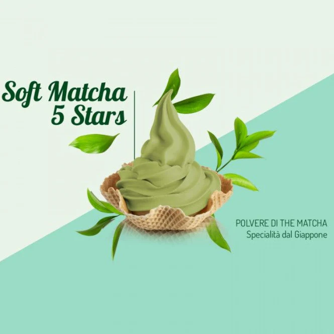 Soft Matcha 5 Stars Ready Creamy Soft Serve Mix - Complete Ready Base - Case of 8 x 1.5 KG bags - Rubicone Canada - Ships Free Within Canada on Orders Above CAD $199 - Image 2