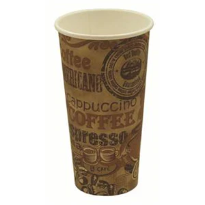 SOMI CUP1H20R-PR, Cup Paper Hot 20oz, Sgl Wll, Rustic Design, 17.82 LBS, PACK SIZE 500