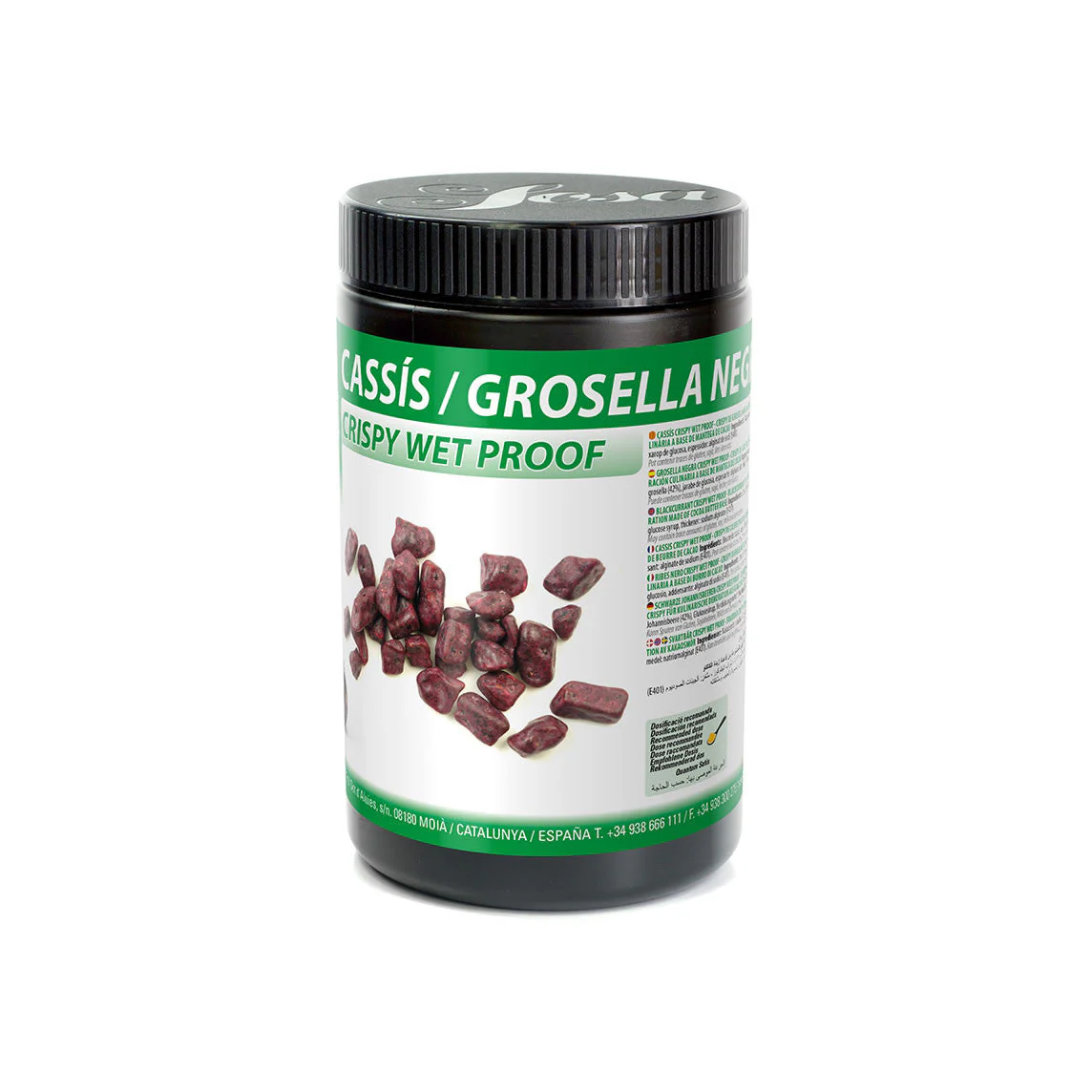 SOSA Wet Proof Freeze-Dried Blackcurrant Crispy - 400g - Canadian Distribution - Ships Free Within Canada on Orders Above CAD $199 - Image 2