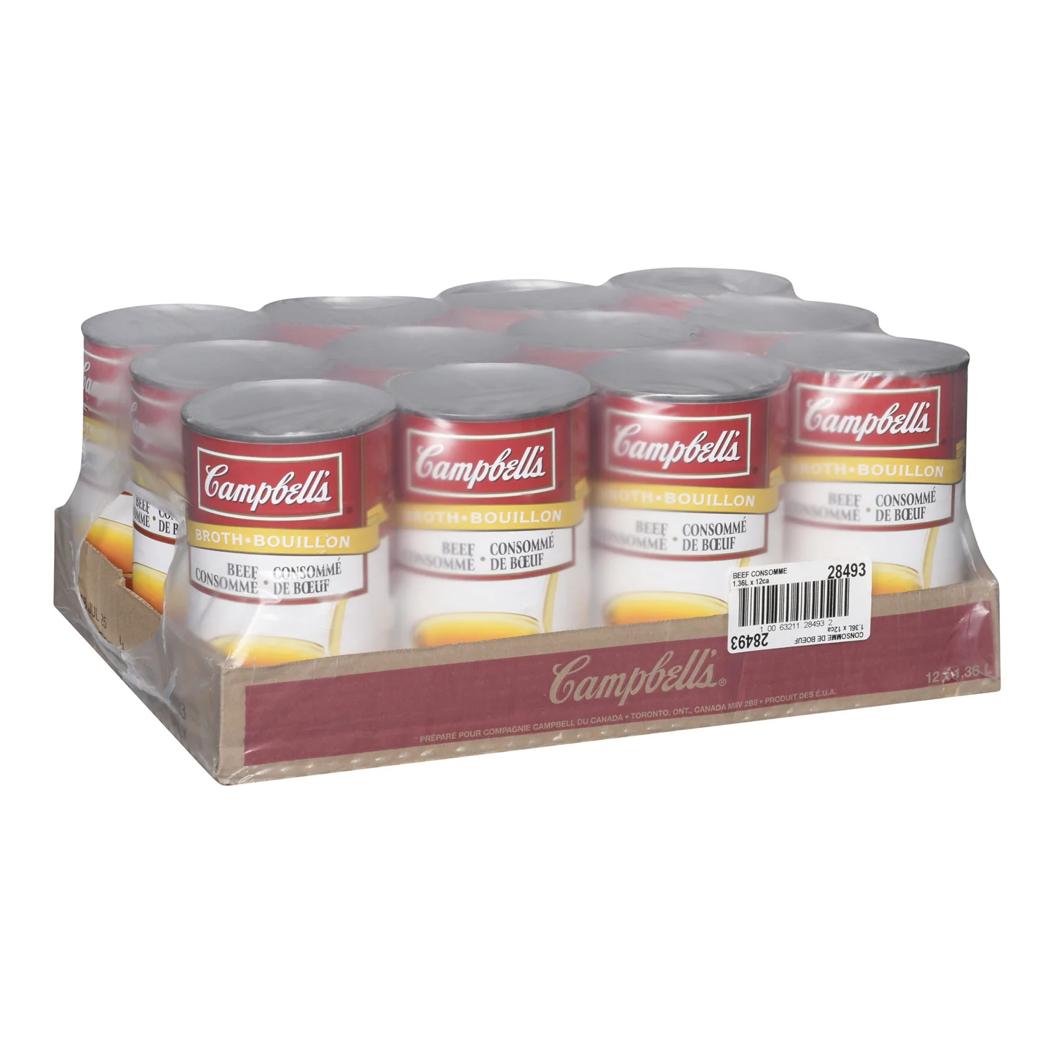 Soup Beef Consomme - 12 x 1.36 L - Campbell's Soup - Restaurant and Foodservice Ingredients - Canadian Distribution - Ships Free Within Canada on Orders Above CAD $199 - Image 2