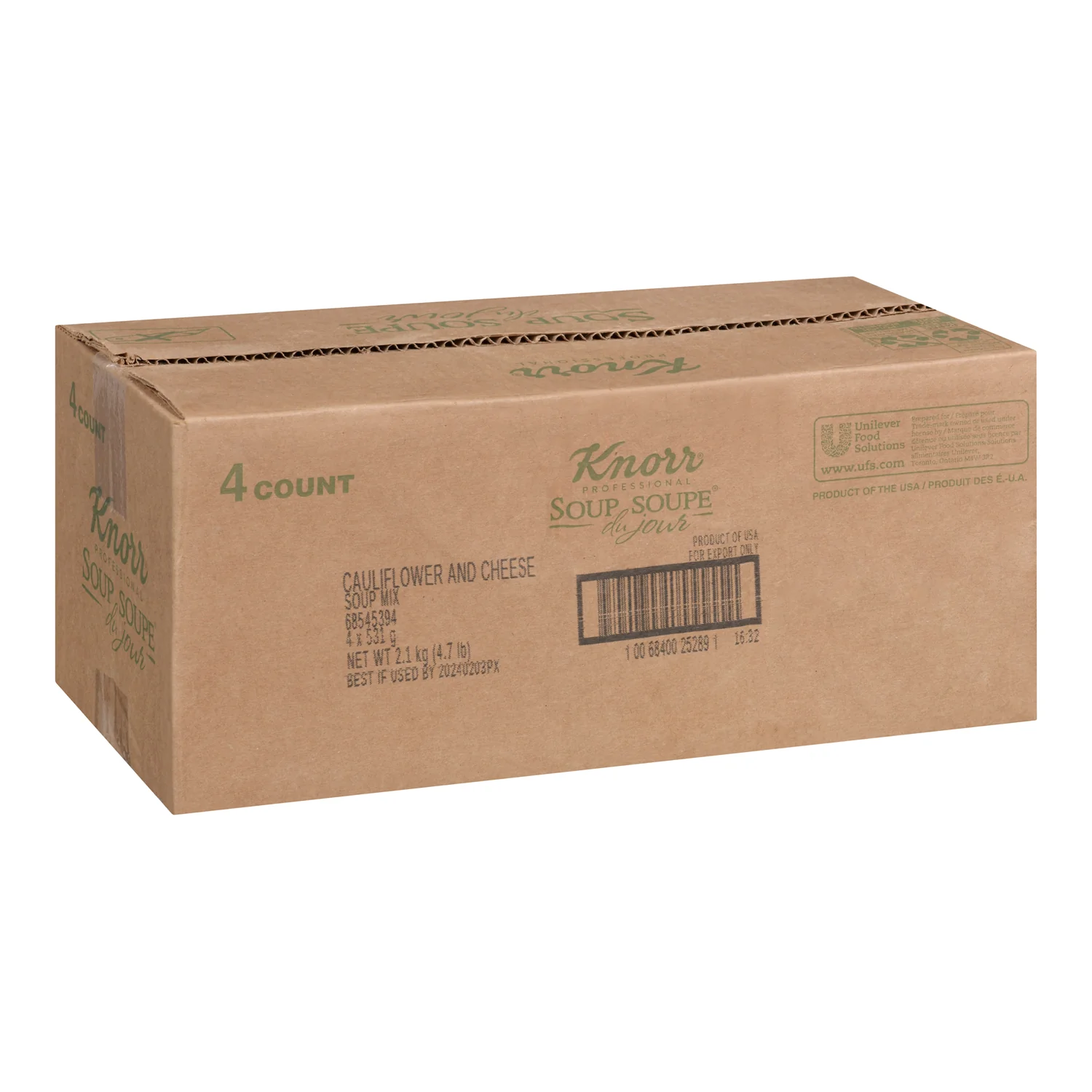 Soup Cauliflower & Cheese - 4 x 531 g - Knorr Swiss - Restaurant and Foodservice Ingredients - Canadian Distribution - Ships Free Within Canada on Orders Above CAD $199 - Image 2