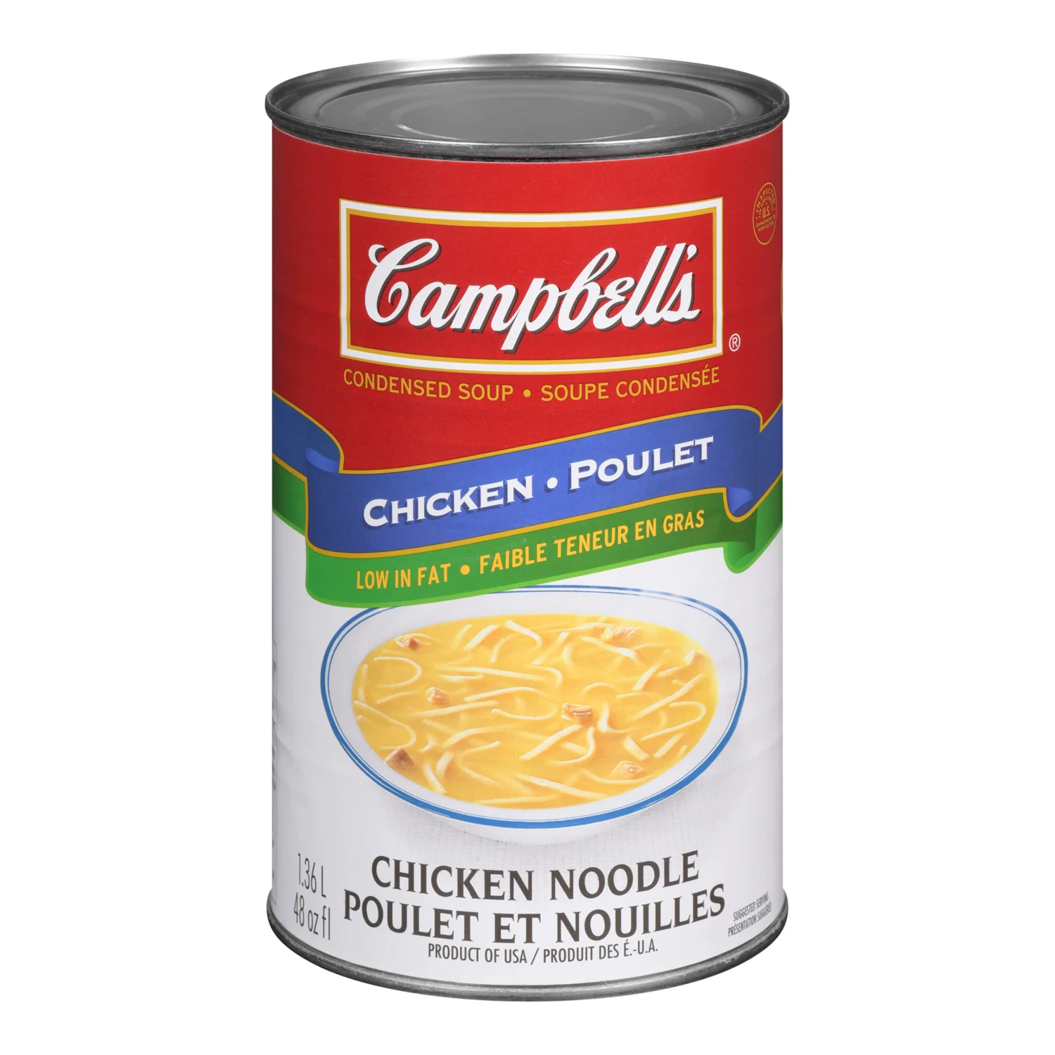 Soup Chicken Noodle - 12 x 1.36 L - Campbell's Soup - Restaurant and Foodservice Ingredients - Canadian Distribution - Ships Free Within Canada on Orders Above CAD $199