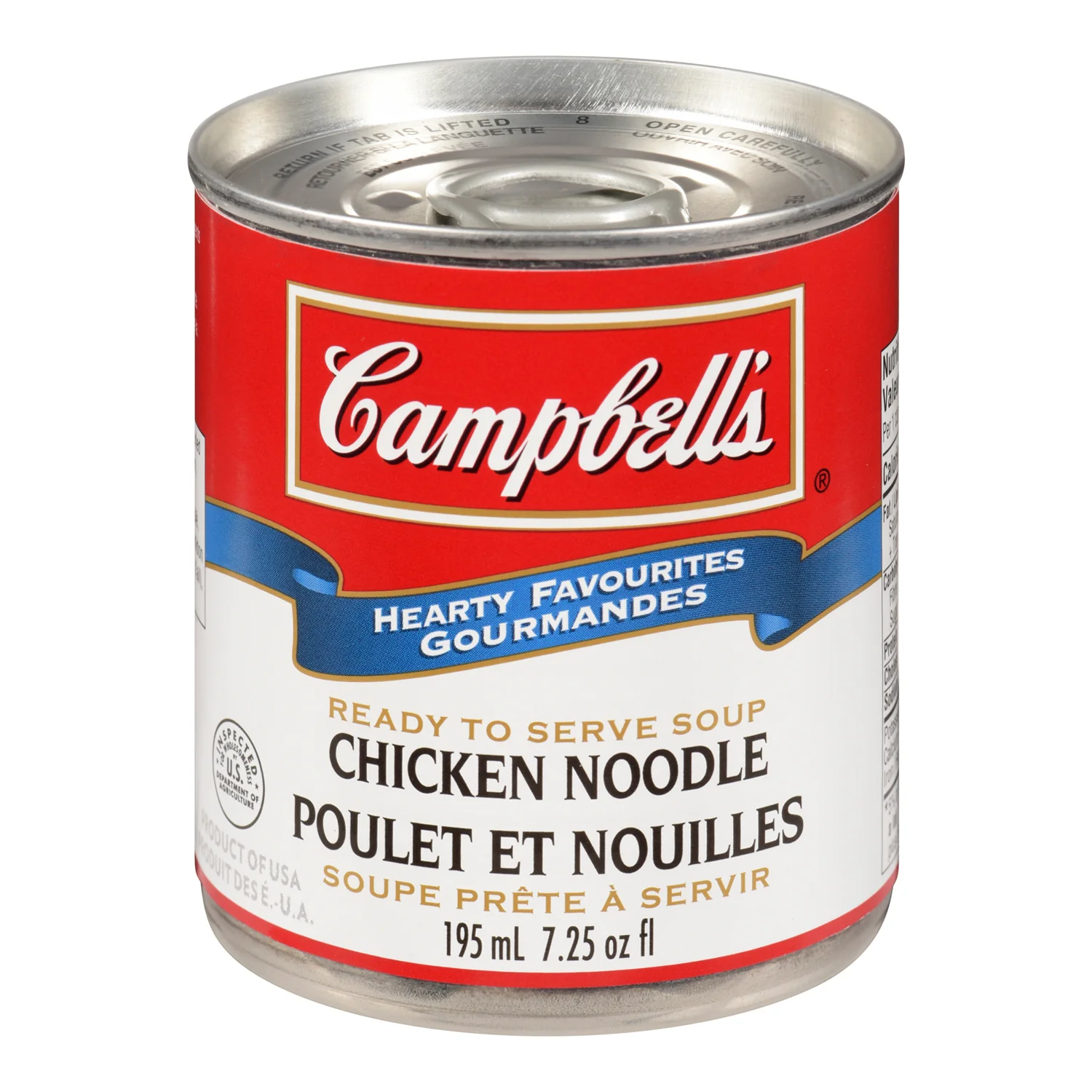 Soup Chicken Noodle Ez Open - 24 x 195 mL - Campbell's Soup - Restaurant and Foodservice Ingredients - Canadian Distribution - Ships Free Within Canada on Orders Above CAD $199