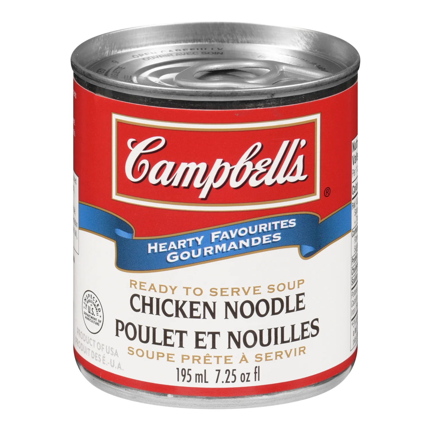 Soup Chicken Noodle Individual Easy Open Ready To Serve - 12 x 195 mL - Campbell's Soup - Restaurant and Foodservice Ingredients - Canadian Distribution - Ships Free Within Canada on Orders Above CAD $199