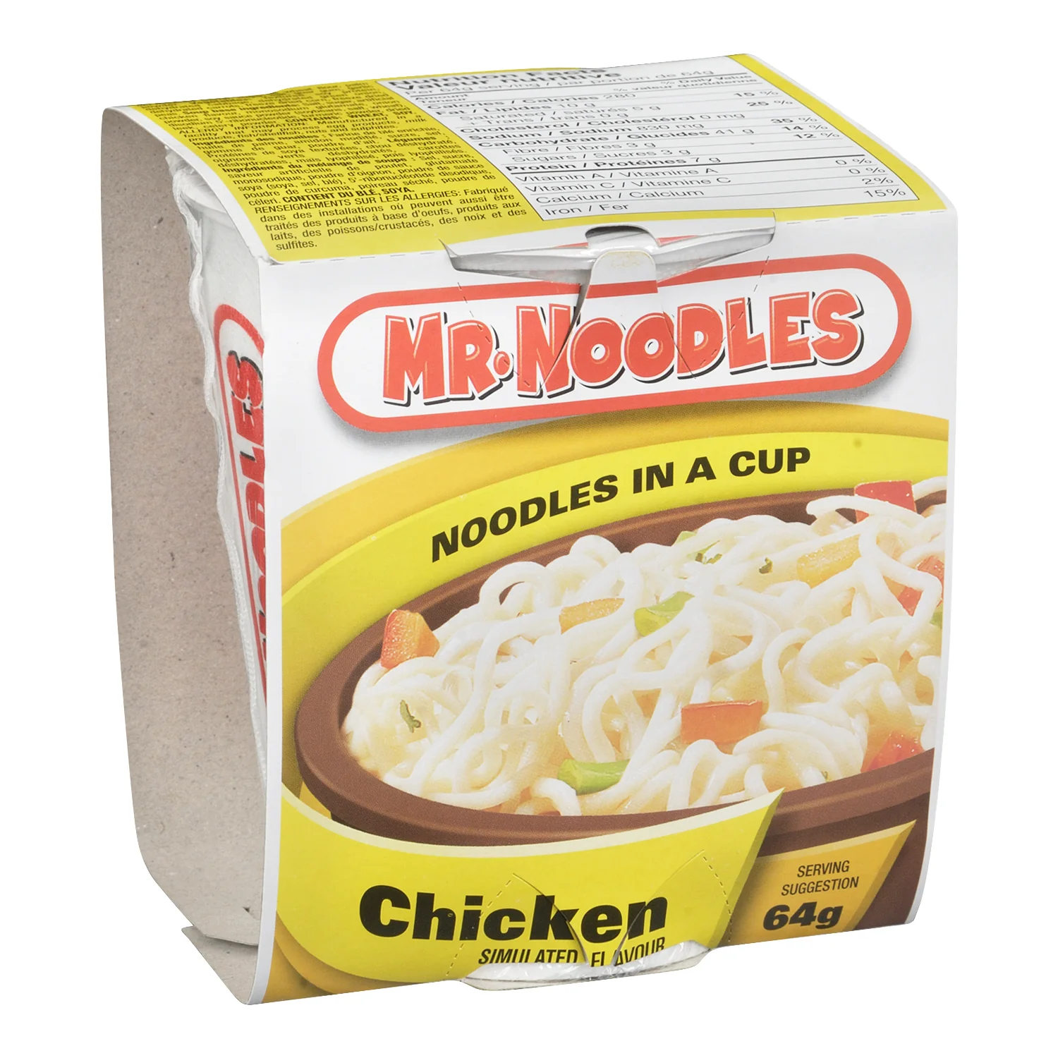 Soup Chicken Noodle Mix Mr. Noodles - 12 x 64 g - Mr Noodles - Restaurant and Foodservice Ingredients - Canadian Distribution - Ships Free Within Canada on Orders Above CAD $199 - Image 4