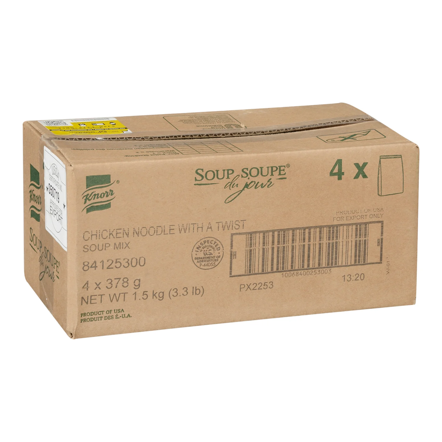Soup Chicken Noodle With A Twist - 4 x 378 g - Knorr Swiss - Restaurant and Foodservice Ingredients - Canadian Distribution - Ships Free Within Canada on Orders Above CAD $199 - Image 3