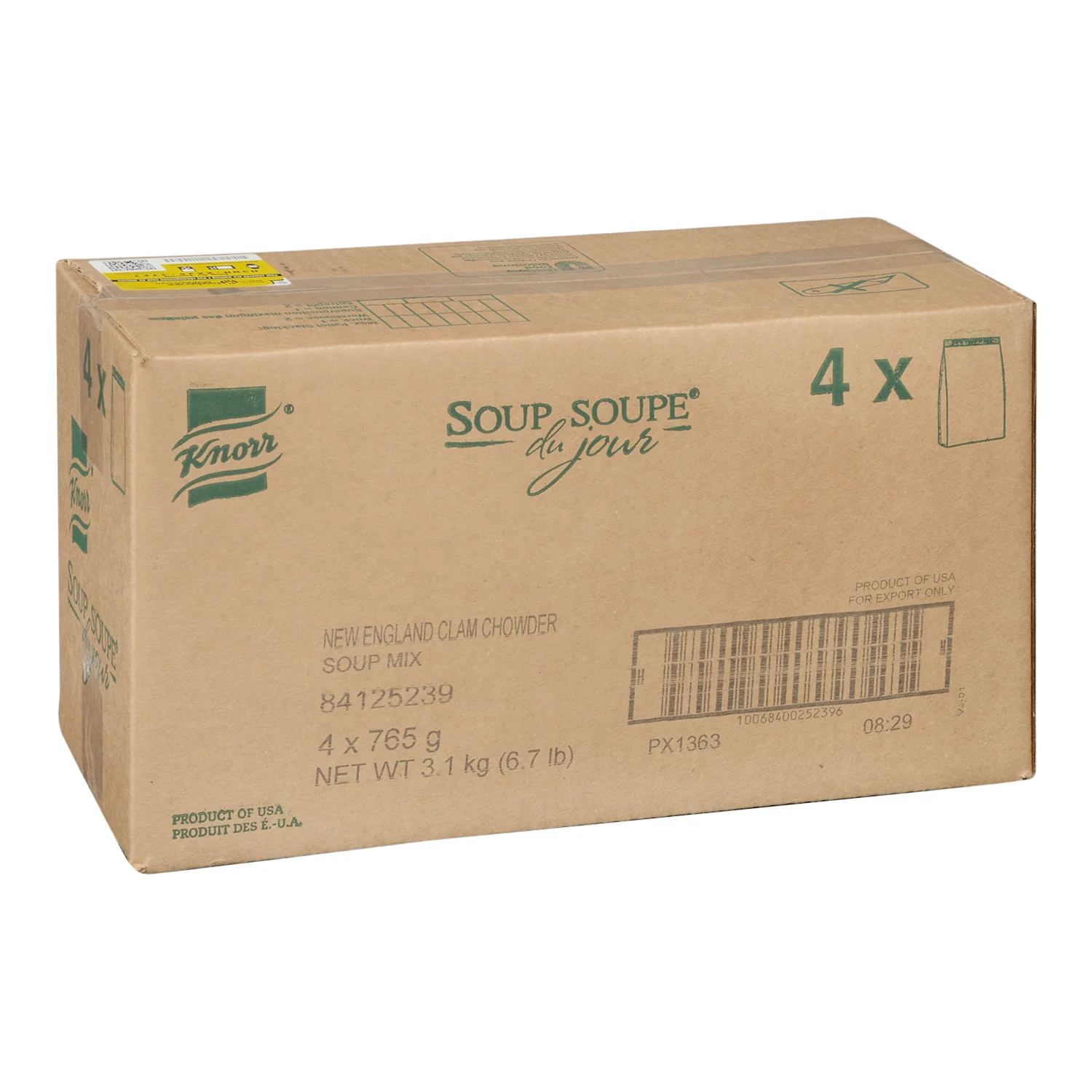 Soup Clam Chowder - 4 x 765 g - Knorr Swiss - Restaurant and Foodservice Ingredients - Canadian Distribution - Ships Free Within Canada on Orders Above CAD $199 - Image 2