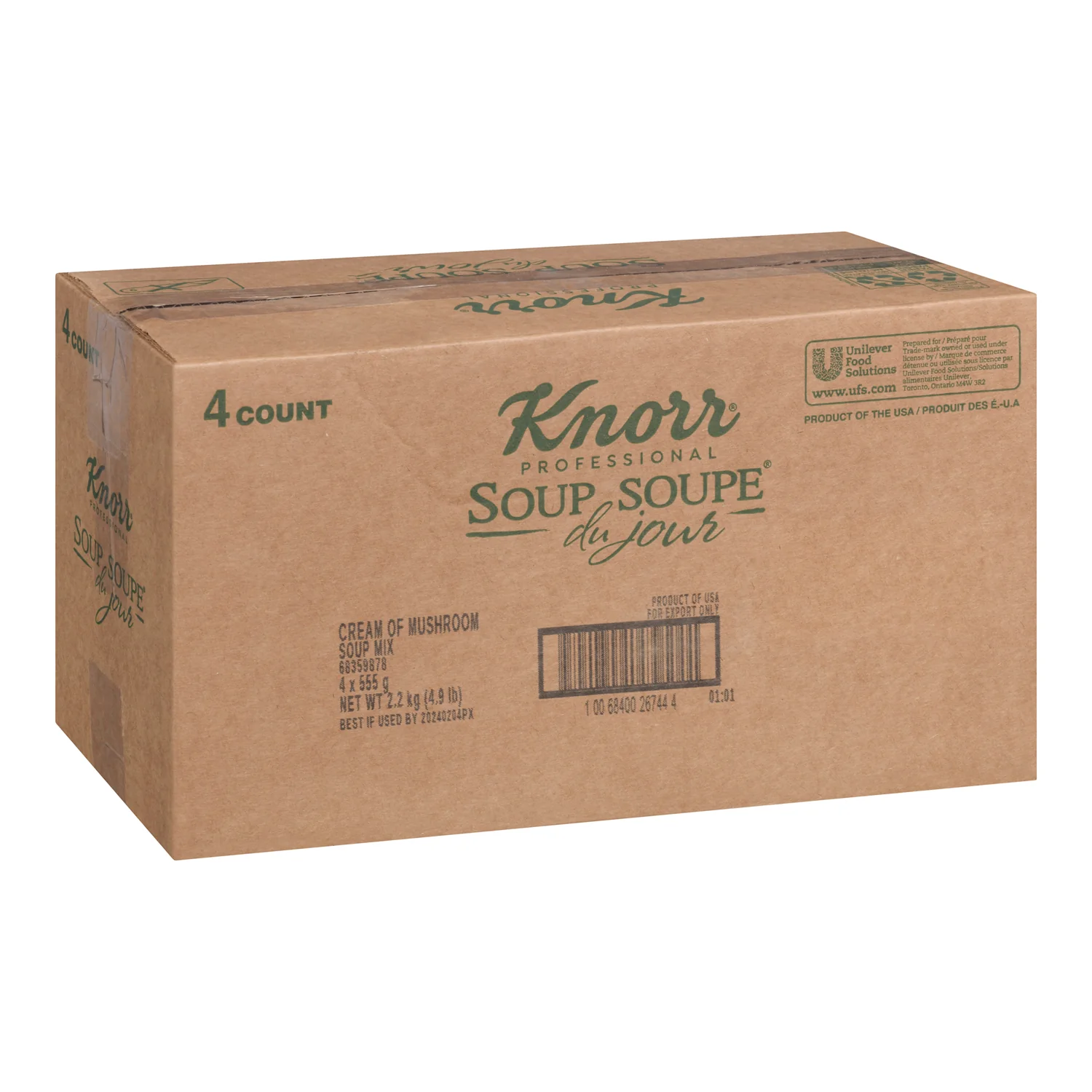 Soup Cream Of Mushroom Gluten-Free - 4 x 555 g - Knorr Swiss - Restaurant and Foodservice Ingredients - Canadian Distribution - Ships Free Within Canada on Orders Above CAD $199 - Image 2