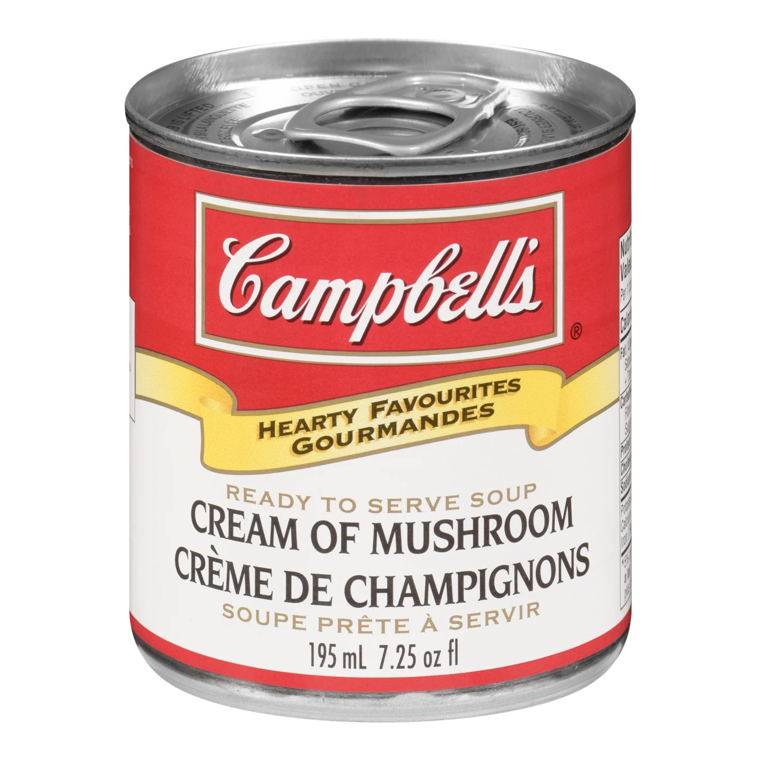 Soup Cream Of Mushroom Ready-To-Serve - 12 x 195 mL - Campbell's Soup - Restaurant and Foodservice Ingredients - Canadian Distribution - Ships Free Within Canada on Orders Above CAD $199