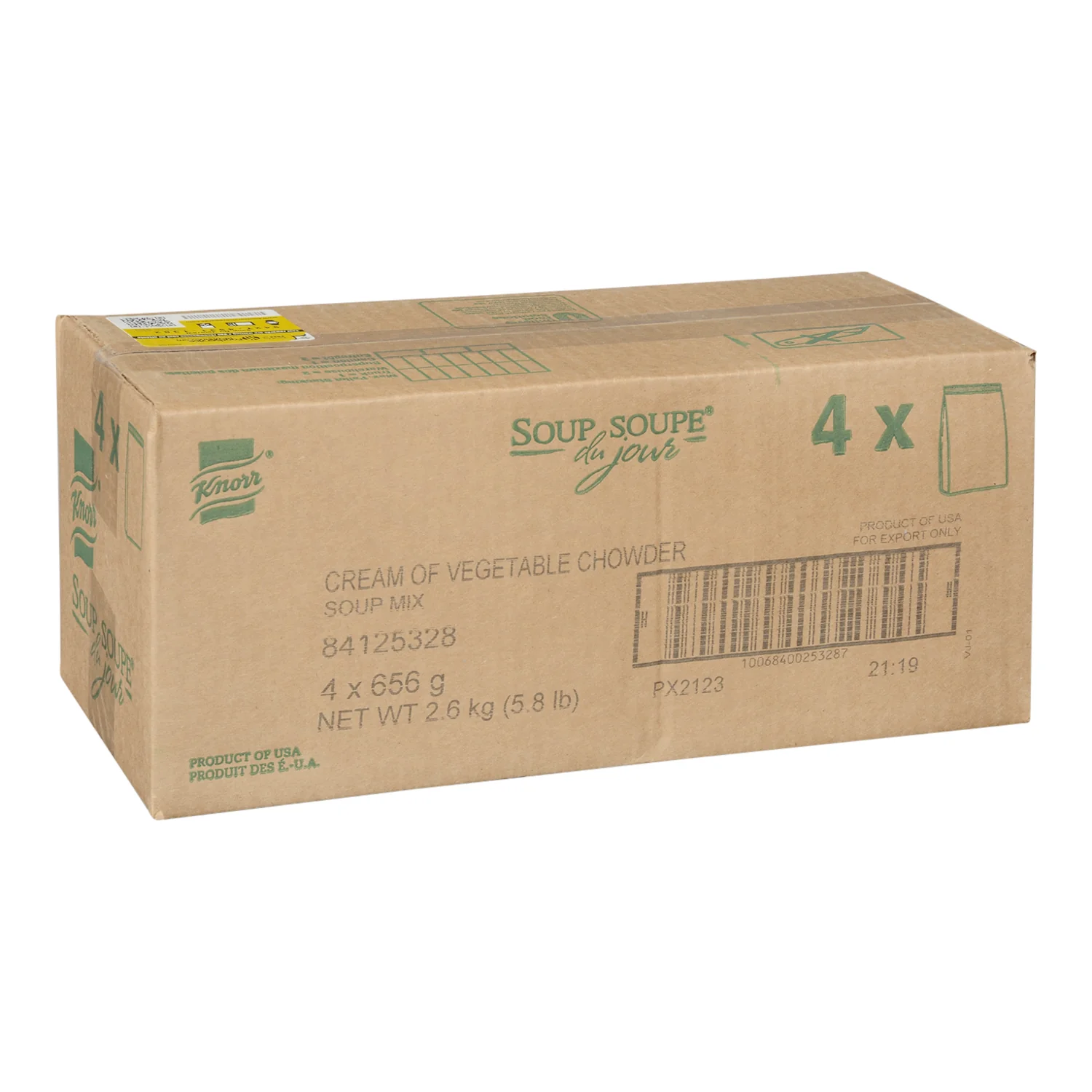 Soup Cream Of Vegetable - 4 x 656 g - Knorr Swiss - Restaurant and Foodservice Ingredients - Canadian Distribution - Ships Free Within Canada on Orders Above CAD $199 - Image 2
