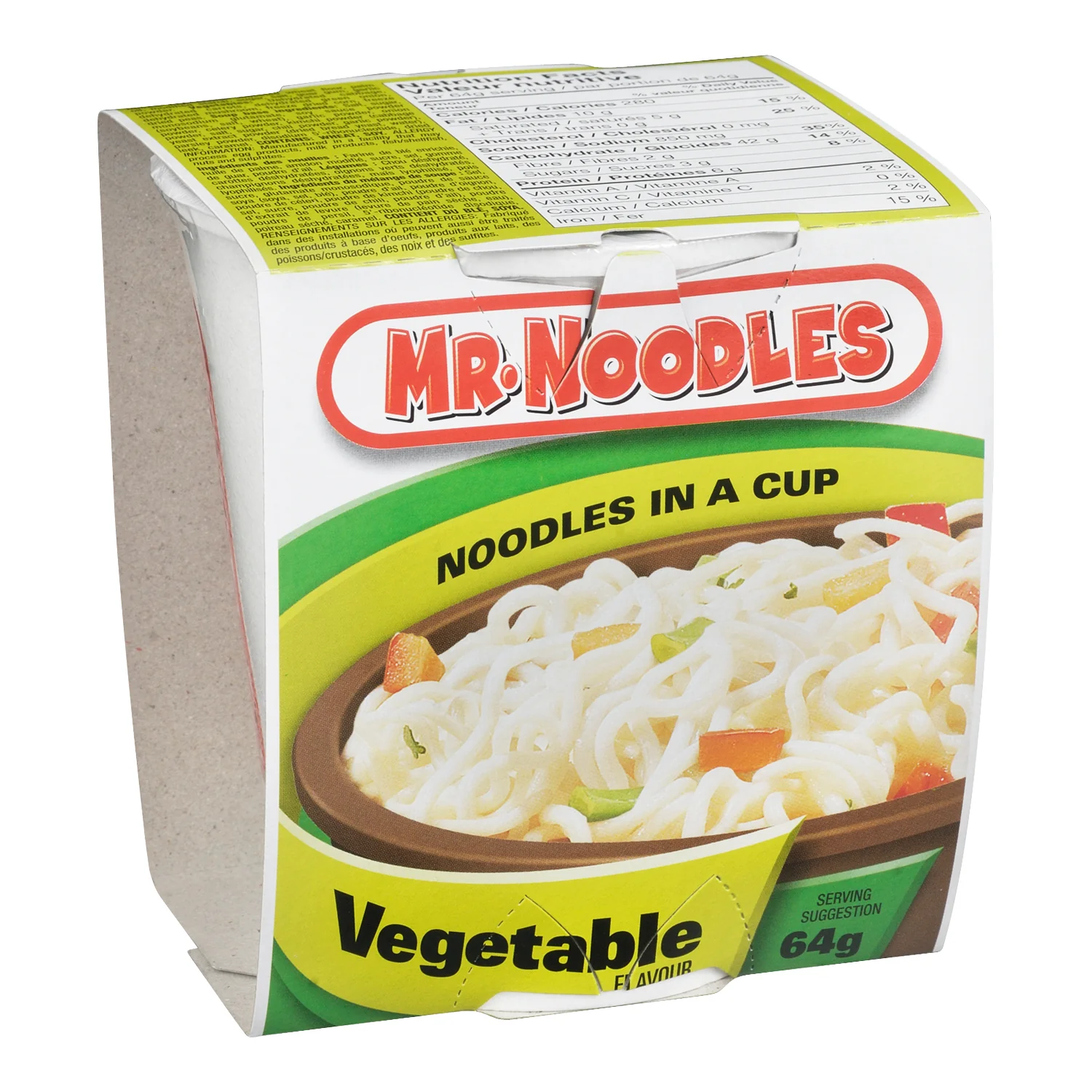 Soup Vegetable Noodle Cup - 12 x 64 g - Mr Noodles - Restaurant and Foodservice Ingredients - Canadian Distribution - Ships Free Within Canada on Orders Above CAD $199 - Image 4