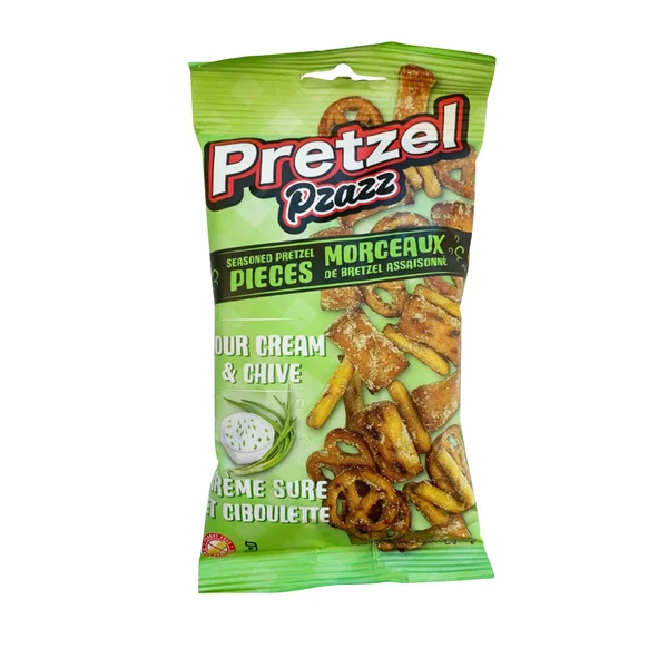 Sour Cream & Chive - 48 × 56 g - Pretzel Pzazz - Canadian Distribution - Ships Free Within Canada on Orders Above CAD $199
