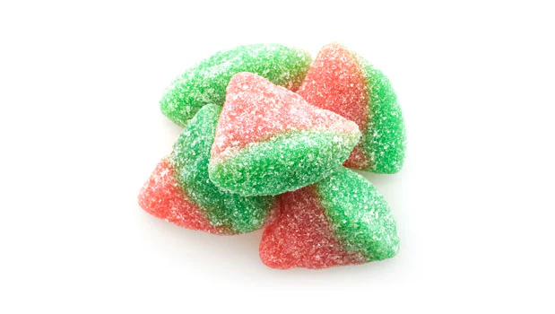 Sour Gummy Watermelon Slices - 22 LB Box - Premium Ice Cream and Dessert Toppings, Mix-Ins and Inclusions - Ships Free Within Canada on Orders Above CAD $199