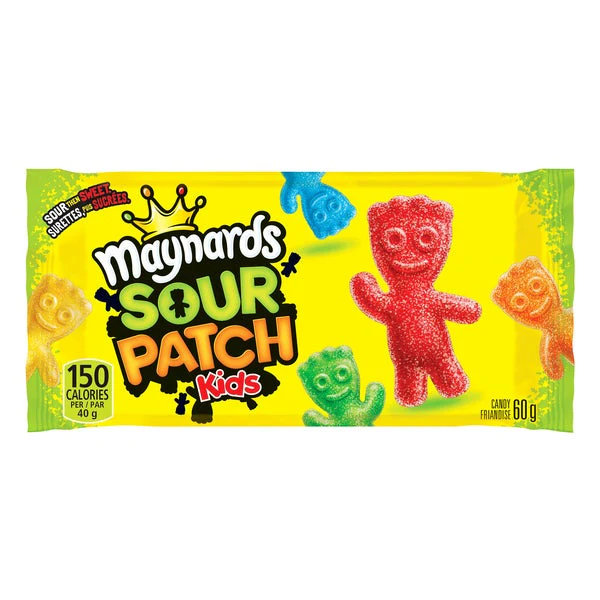 Sour Patch Kids Candy - 72 × 60 g - Maynards - Canadian Distribution - Ships Free Within Canada on Orders Above CAD $199