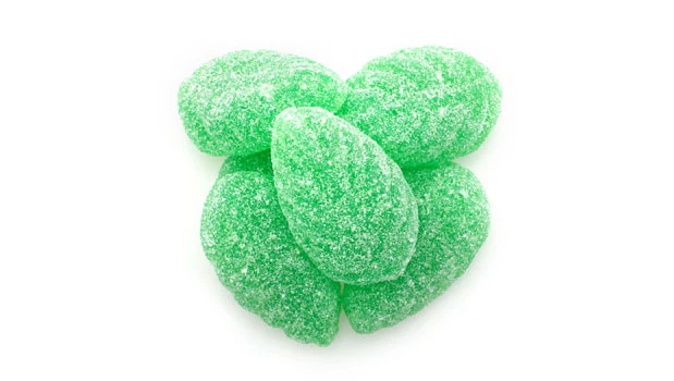 Spearmint Jelly Leaves - 22 LB Box - Premium Ice Cream and Dessert Toppings, Mix-Ins and Inclusions - Ships Free Within Canada on Orders Above CAD $199