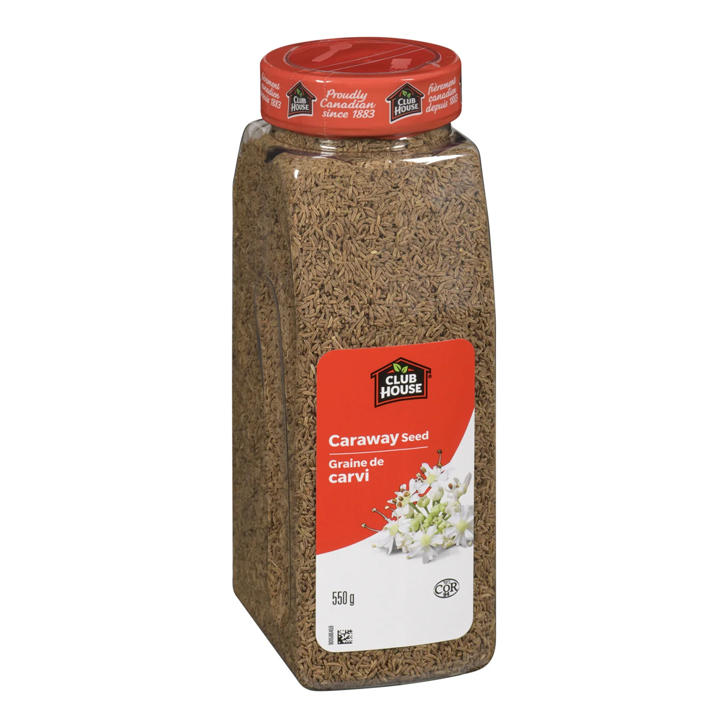 Spice Caraway Seeds Whole - 12 x 550 g (Case = 1 x 550 g) - Clubhouse - Restaurant and Foodservice Ingredients - Canadian Distribution - Ships Free Within Canada on Orders Above CAD $199