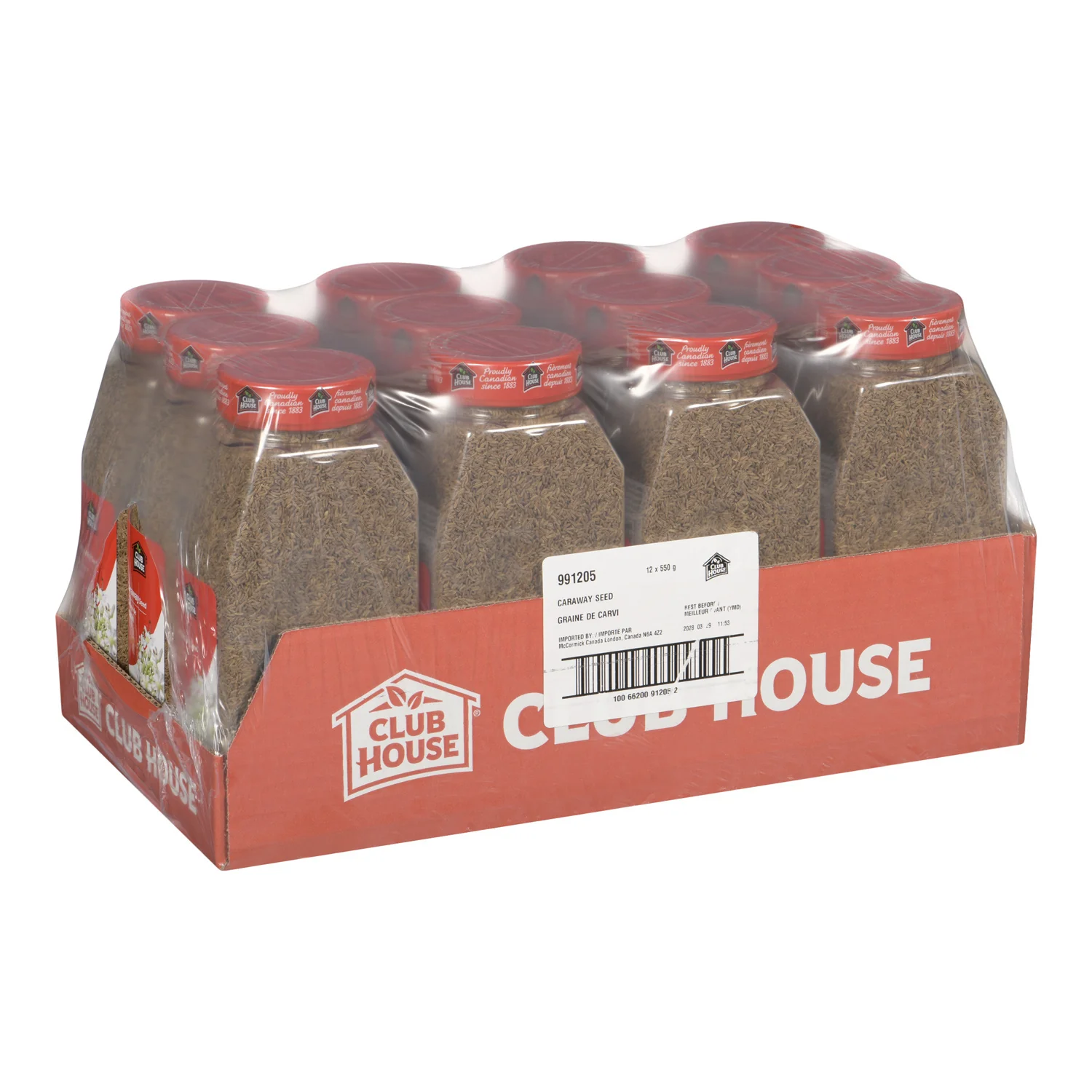 Spice Caraway Seeds Whole - 12 x 550 g (Case = 1 x 550 g) - Clubhouse - Restaurant and Foodservice Ingredients - Canadian Distribution - Ships Free Within Canada on Orders Above CAD $199 - Image 2