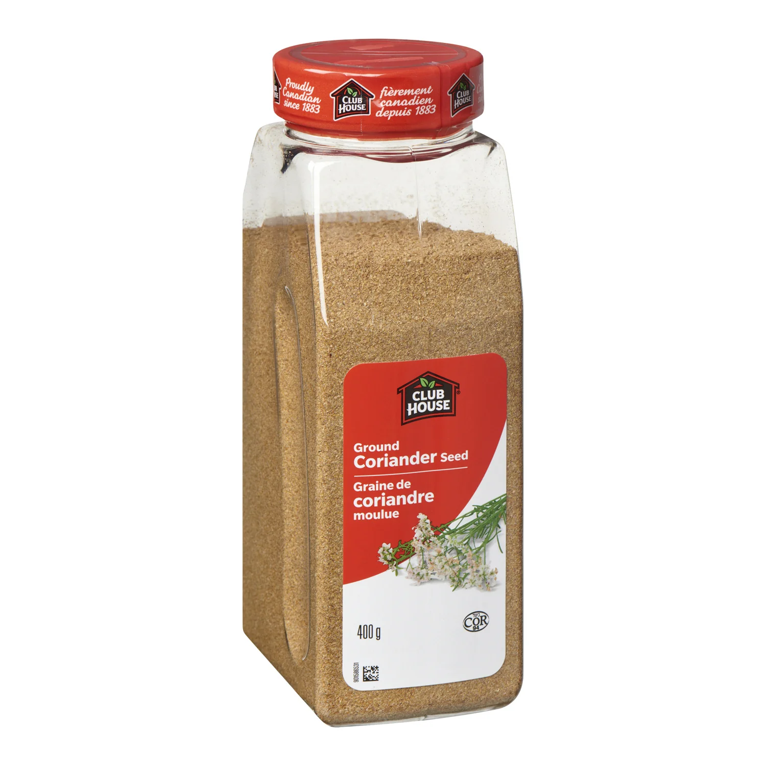 Spice Coriander Ground - 12 x 400 g (Case = 1 x 400 g) - Clubhouse - Restaurant and Foodservice Ingredients - Canadian Distribution - Ships Free Within Canada on Orders Above CAD $199