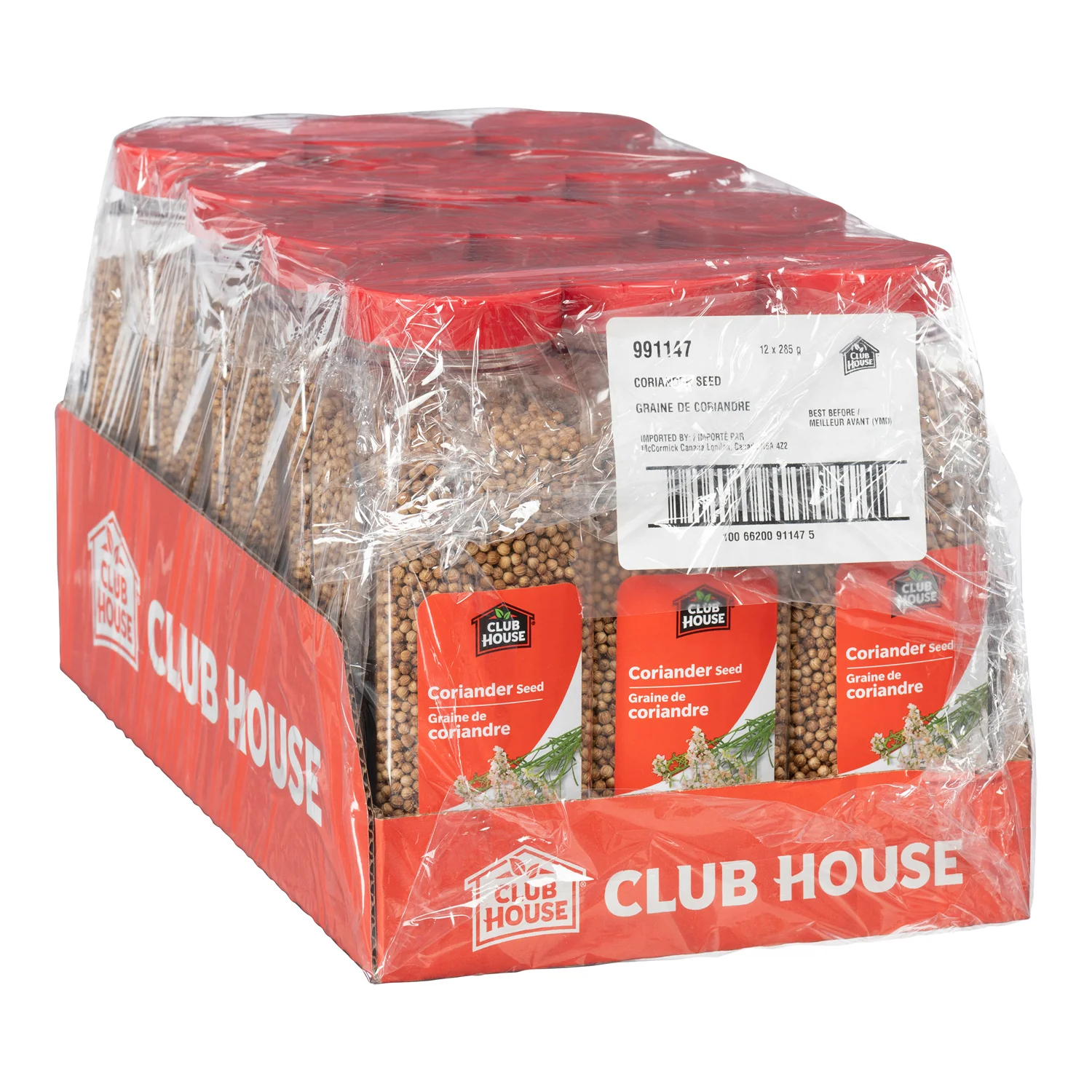 Spice Coriander Seed Whole - 12 x 285 g (Case = 1 x 285 g) - Clubhouse - Restaurant and Foodservice Ingredients - Canadian Distribution - Ships Free Within Canada on Orders Above CAD $199 - Image 3