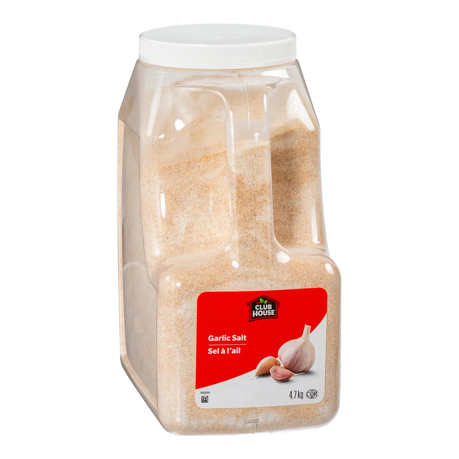 Spice Garlic Salt - 1 x 4.7 kg - Clubhouse - Restaurant and Foodservice Ingredients - Canadian Distribution - Ships Free Within Canada on Orders Above CAD $199