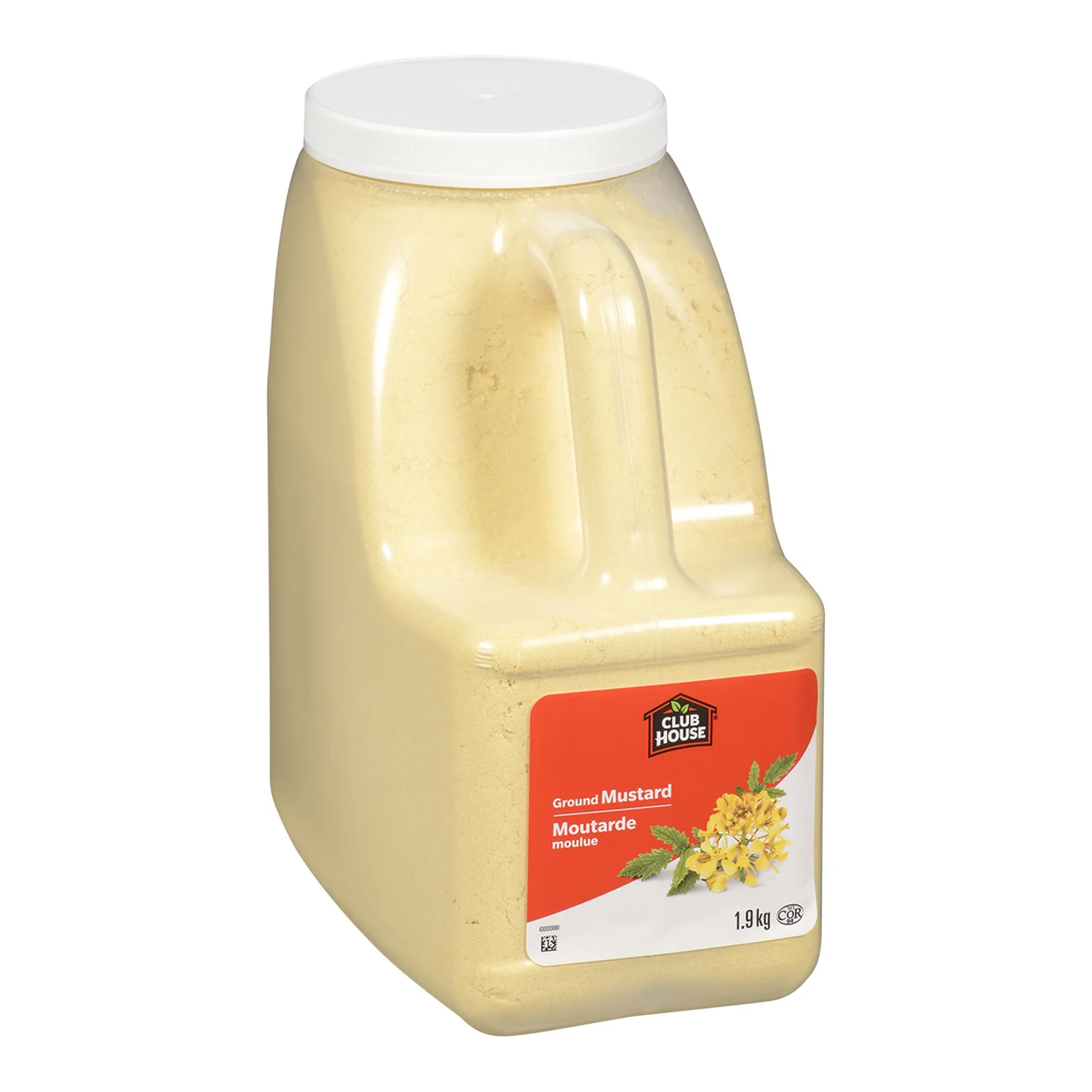Spice Mustard Ground - 1 x 1.9 kg - Clubhouse - Restaurant and Foodservice Ingredients - Canadian Distribution - Ships Free Within Canada on Orders Above CAD $199