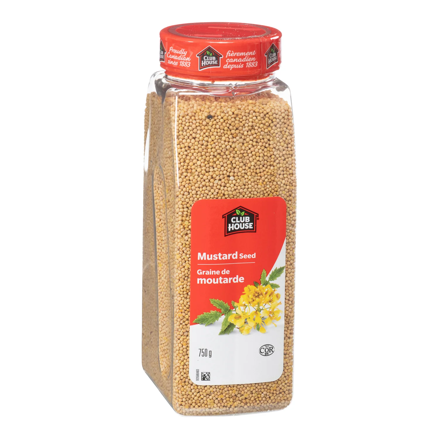 Spice Mustard Seeds - 12 x 750 g (Case = 1 x 750 g) - Clubhouse - Restaurant and Foodservice Ingredients - Canadian Distribution - Ships Free Within Canada on Orders Above CAD $199