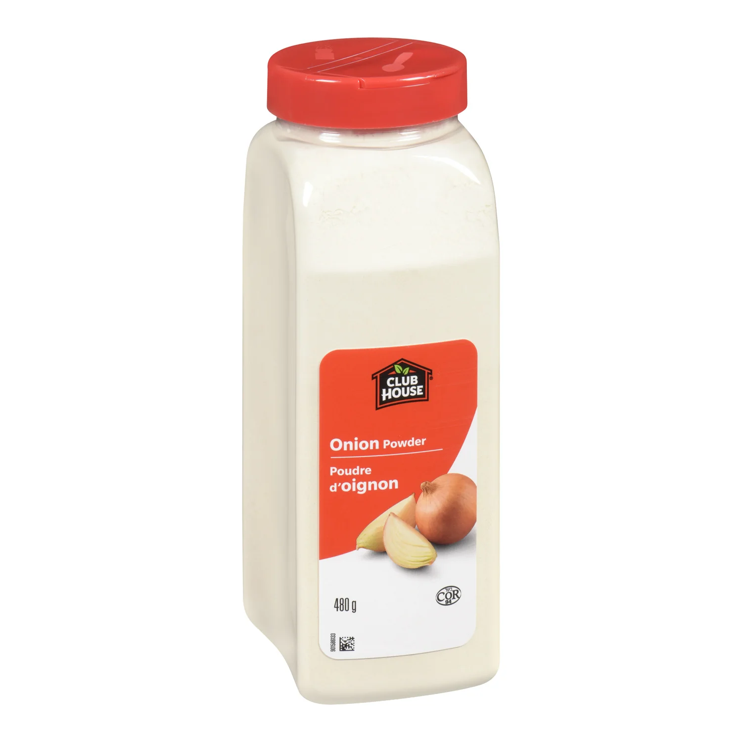 Spice Onion Powder - 12 x 480 g (Case = 1 x 480 g) - Clubhouse - Restaurant and Foodservice Ingredients - Canadian Distribution - Ships Free Within Canada on Orders Above CAD $199