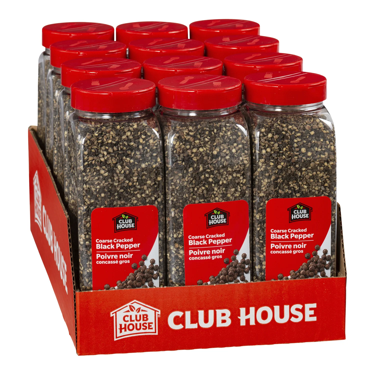 Spice Pepper Black Cracked Coarse - 12 x 530 g (Case = 1 x 530 g) - Clubhouse - Restaurant and Foodservice Ingredients - Canadian Distribution - Ships Free Within Canada on Orders Above CAD $199 - Image 2