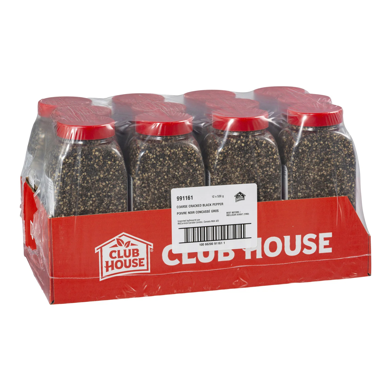Spice Pepper Black Cracked Coarse - 12 x 530 g (Case = 1 x 530 g) - Clubhouse - Restaurant and Foodservice Ingredients - Canadian Distribution - Ships Free Within Canada on Orders Above CAD $199 - Image 3