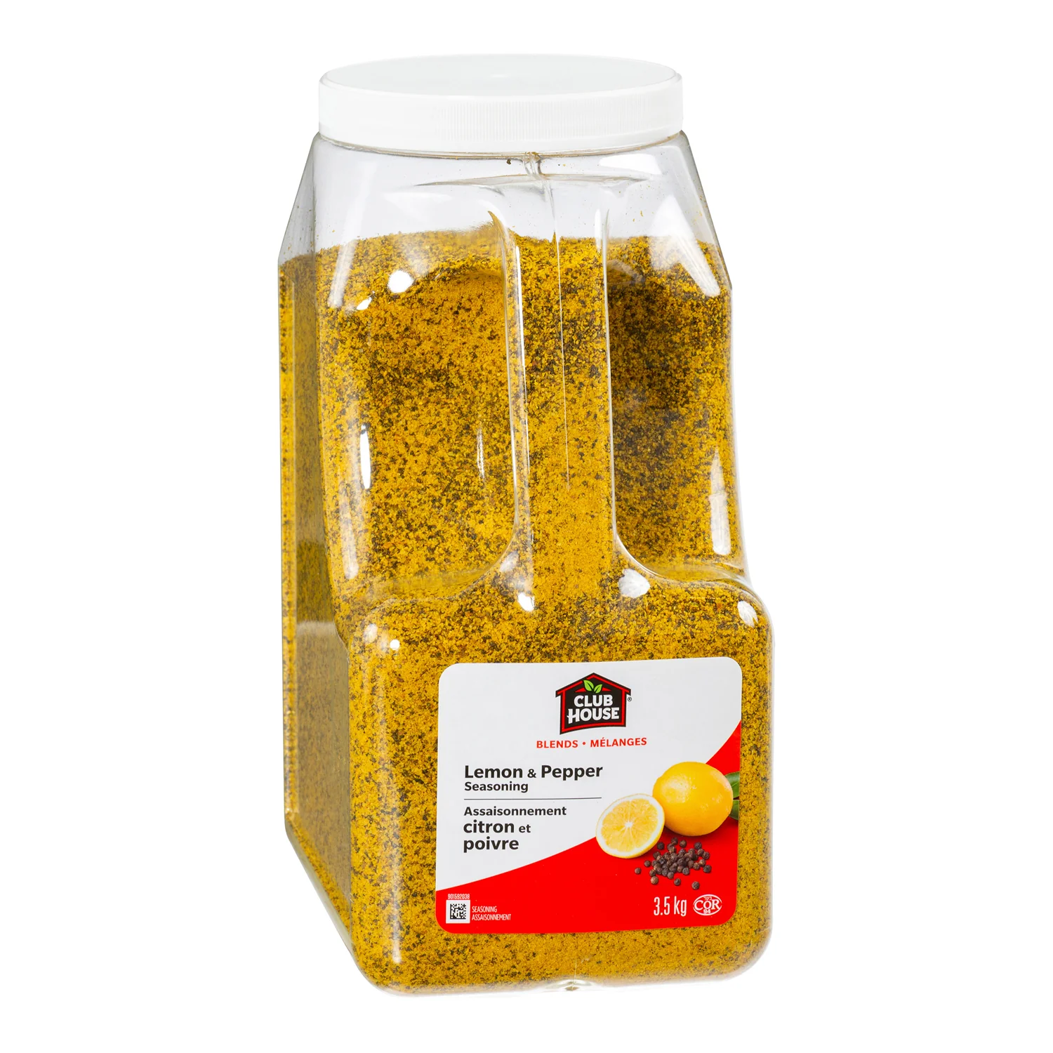 Spice Pepper Lemon Jug - 1 x 3.5 kg - Clubhouse - Restaurant and Foodservice Ingredients - Canadian Distribution - Ships Free Within Canada on Orders Above CAD $199