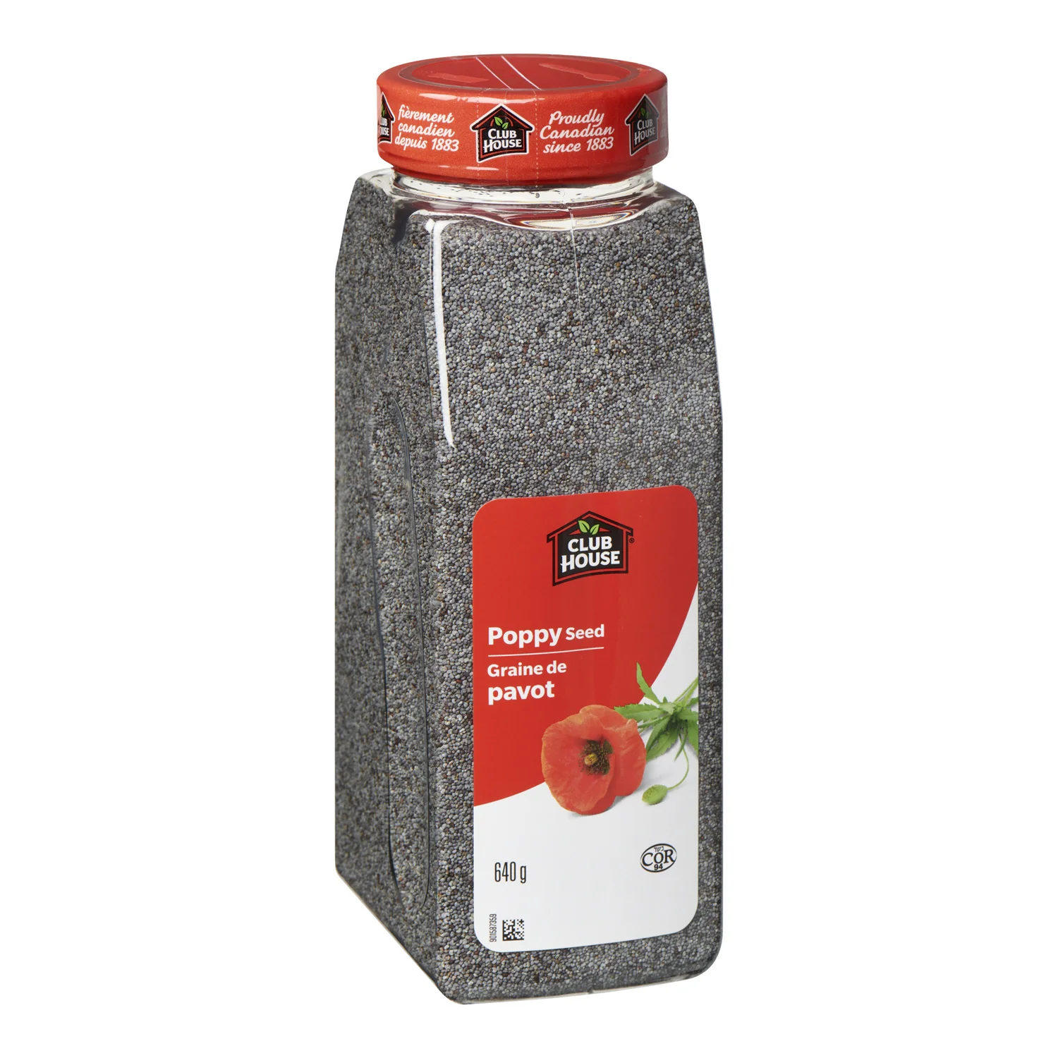 Spice Poppy Seed - 12 x 640 g (Case = 1 x 640 g) - Clubhouse - Restaurant and Foodservice Ingredients - Canadian Distribution - Ships Free Within Canada on Orders Above CAD $199