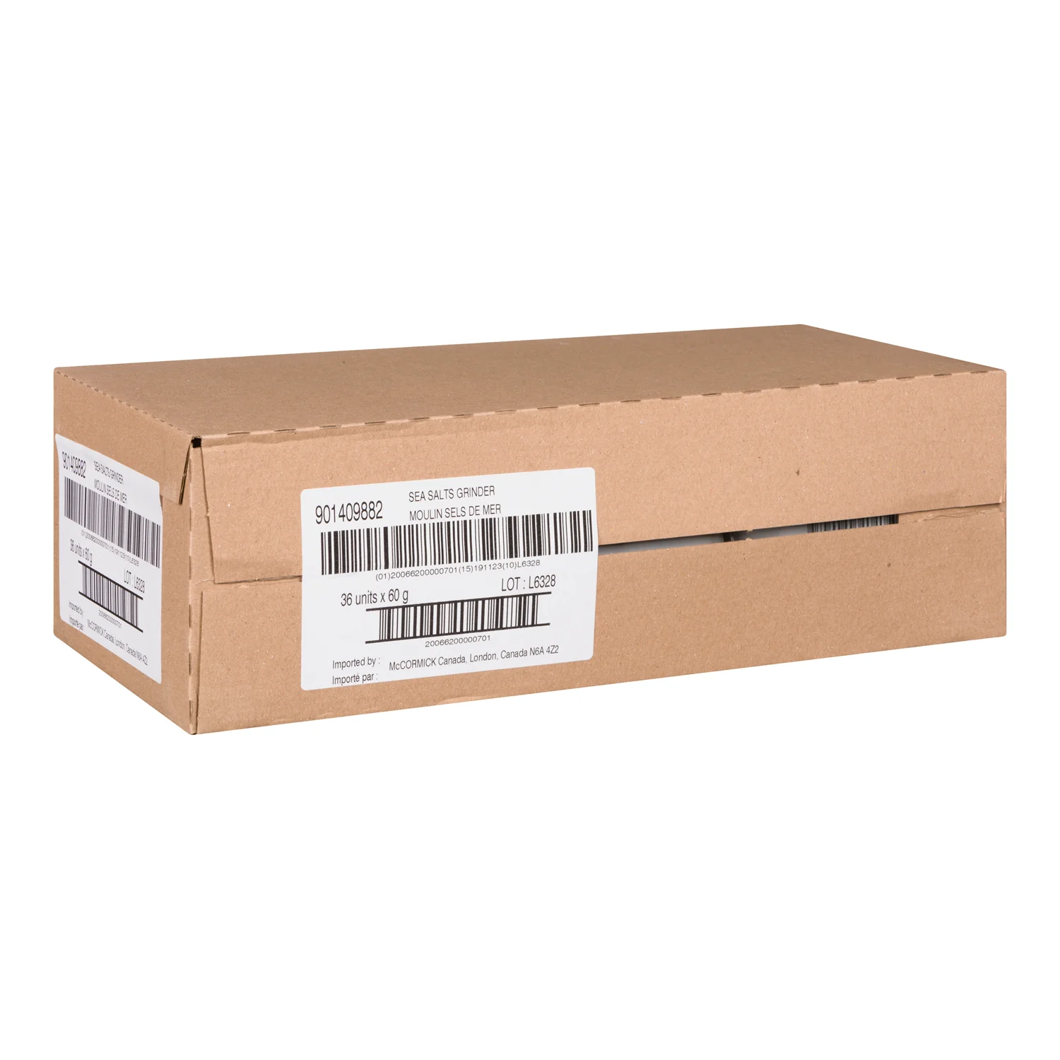 Spice Salt Sea Grinder - 36 x 60 g - Clubhouse - Restaurant and Foodservice Ingredients - Canadian Distribution - Ships Free Within Canada on Orders Above CAD $199 - Image 3