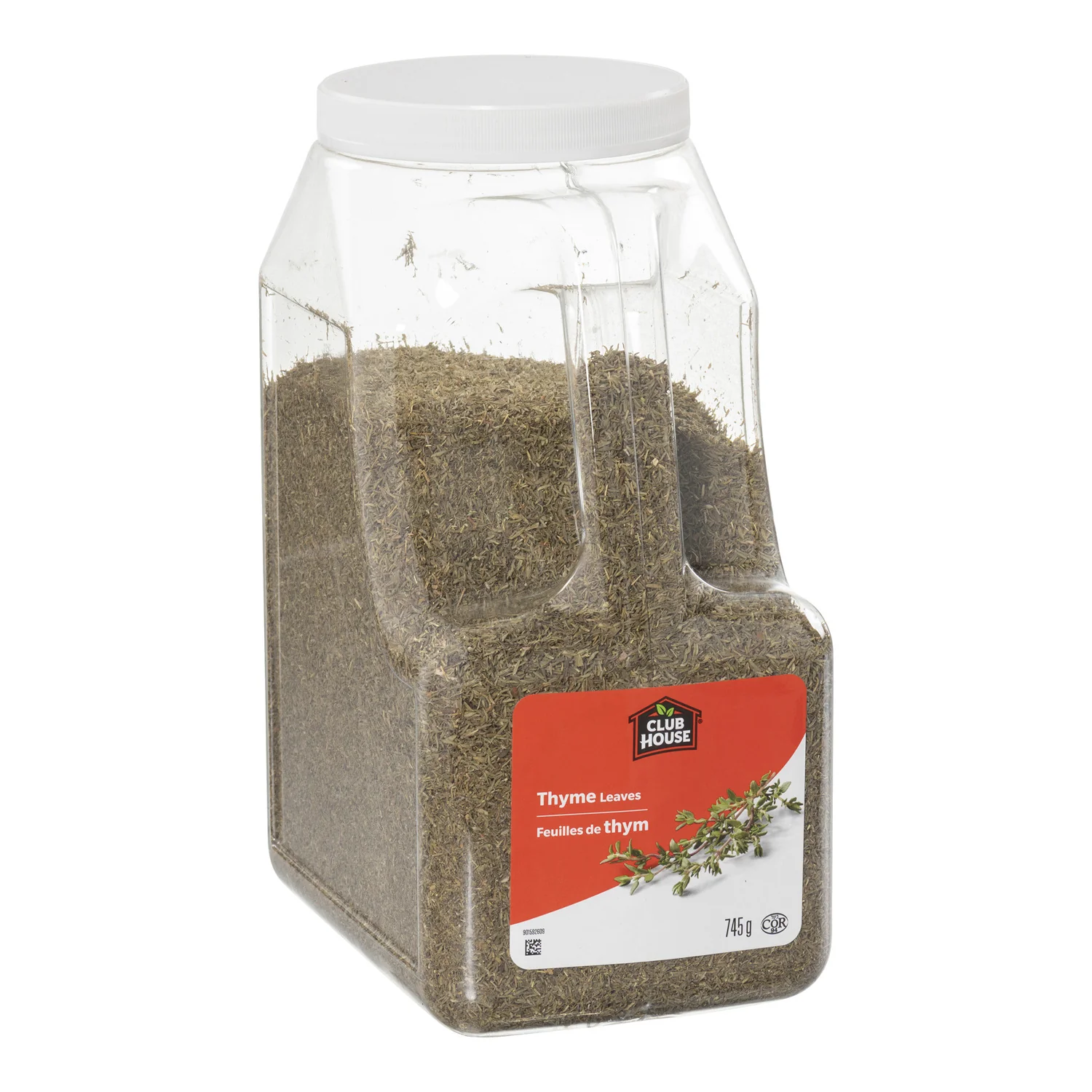 Spice Thyme Leaves - 1 x 745 g - Clubhouse - Restaurant and Foodservice Ingredients - Canadian Distribution - Ships Free Within Canada on Orders Above CAD $199