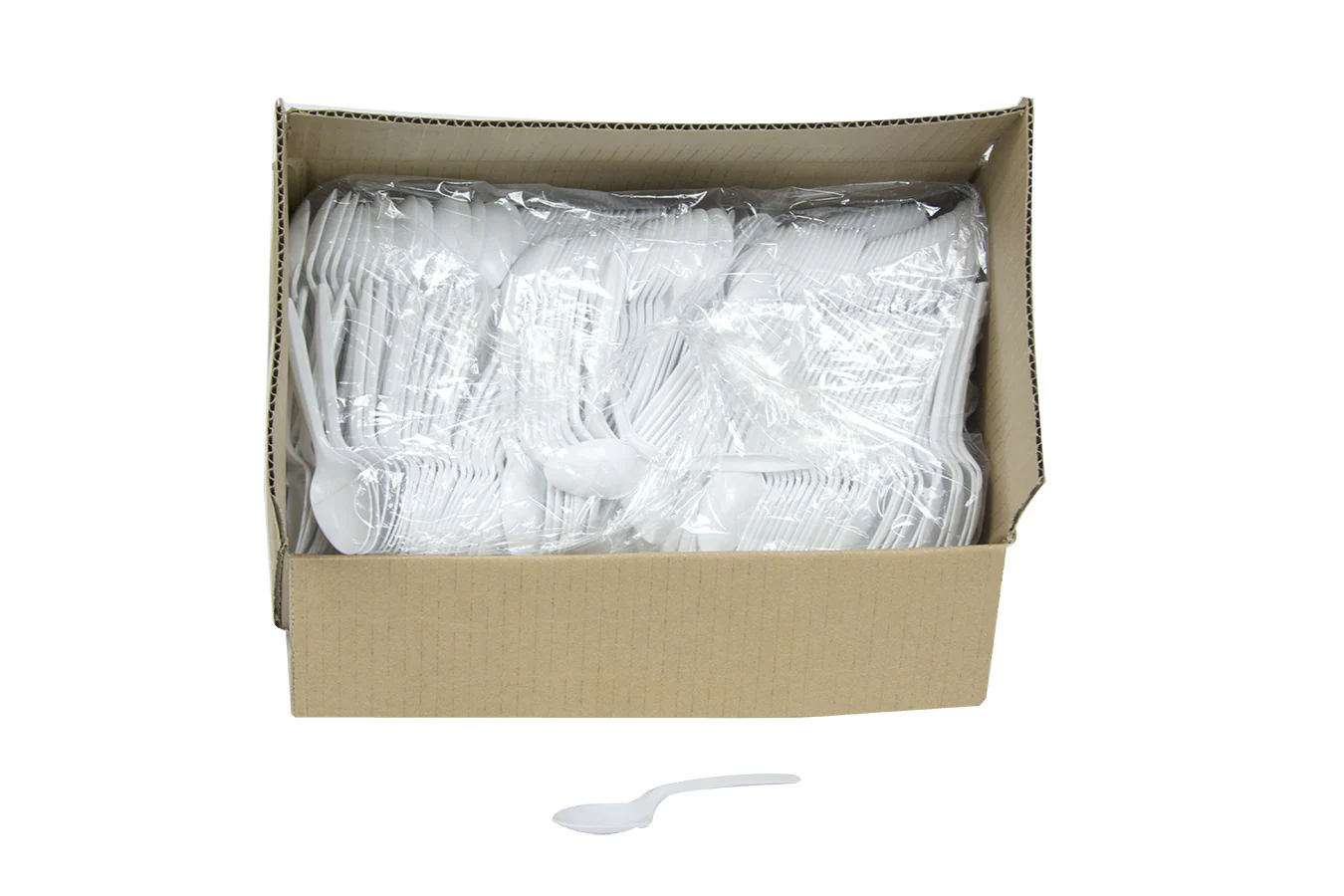 Spoon Plastic Polypropylene White Medium Weight - 1000 count - Prairie Packagi - Packaging and Accessories - Restaurant Supplies and Equipment - Canadian Distribution - Image 11