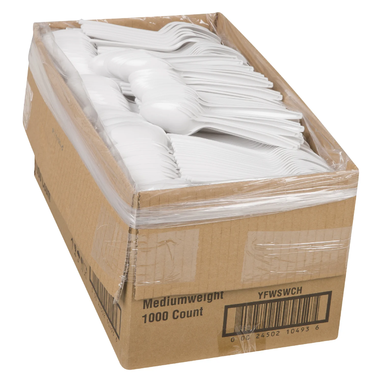 Spoon Plastic Polypropylene White Medium Weight - 1000 count - Prairie Packagi - Packaging and Accessories - Restaurant Supplies and Equipment - Canadian Distribution - Image 13